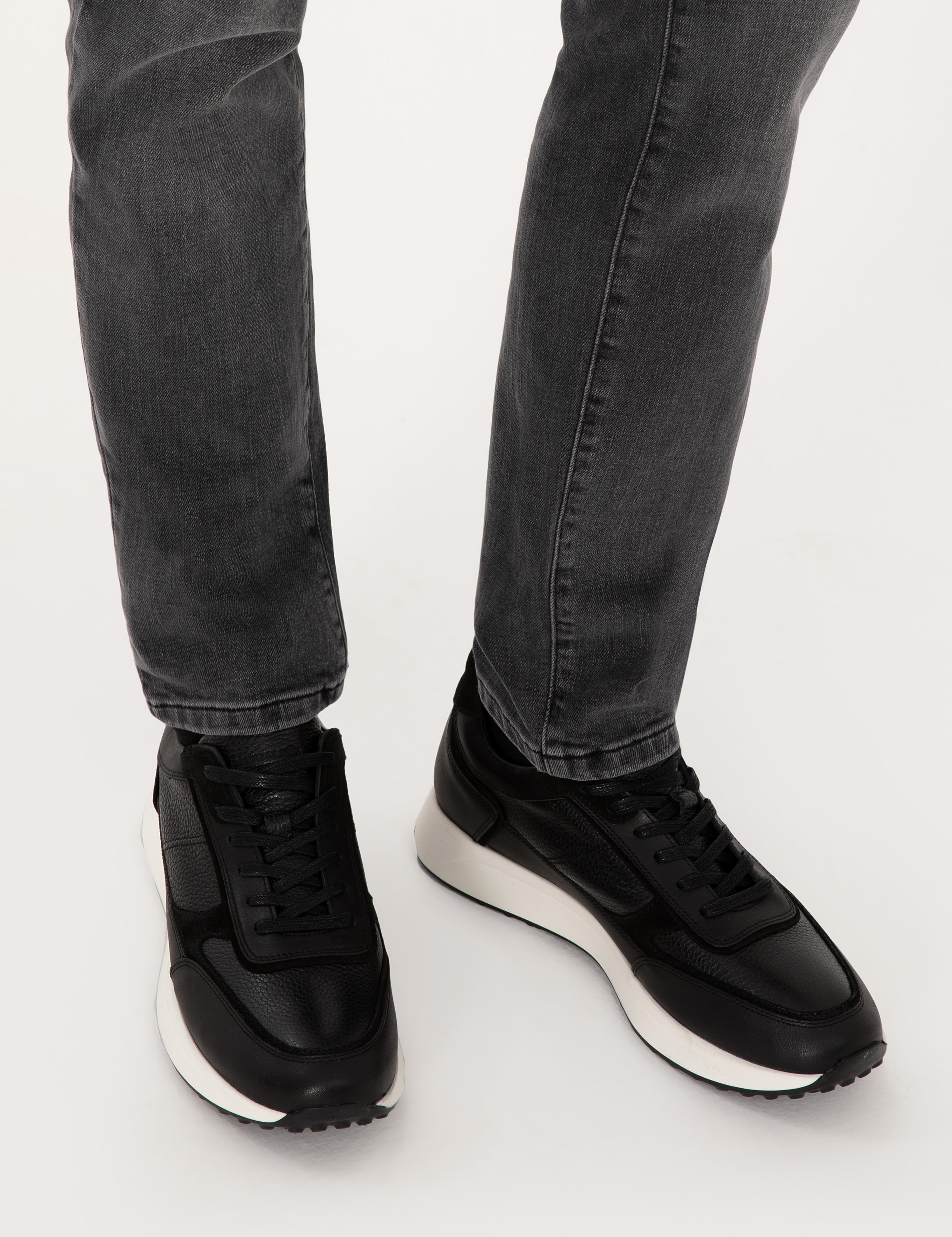 Siyah %100 Deri Casual Ayakkabı