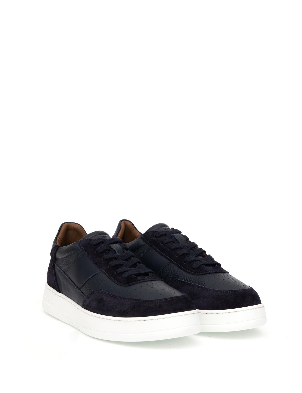 Lacivert %100 Deri Casual Ayakkabı