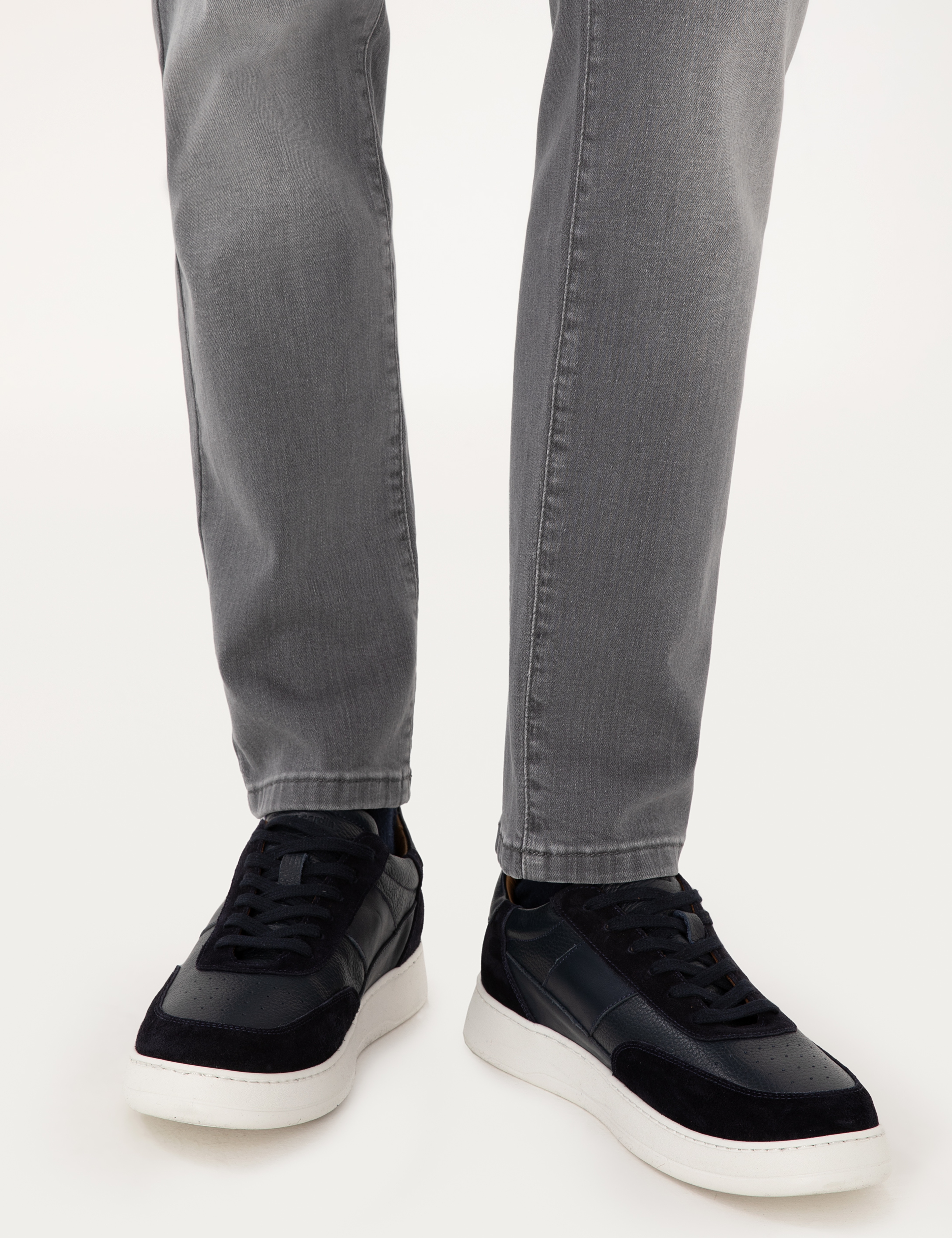 Lacivert %100 Deri Casual Ayakkabı - Image 7