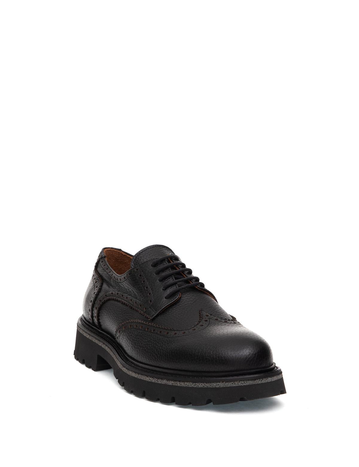 Siyah %100 Deri Casual Ayakkabı - 50315680006