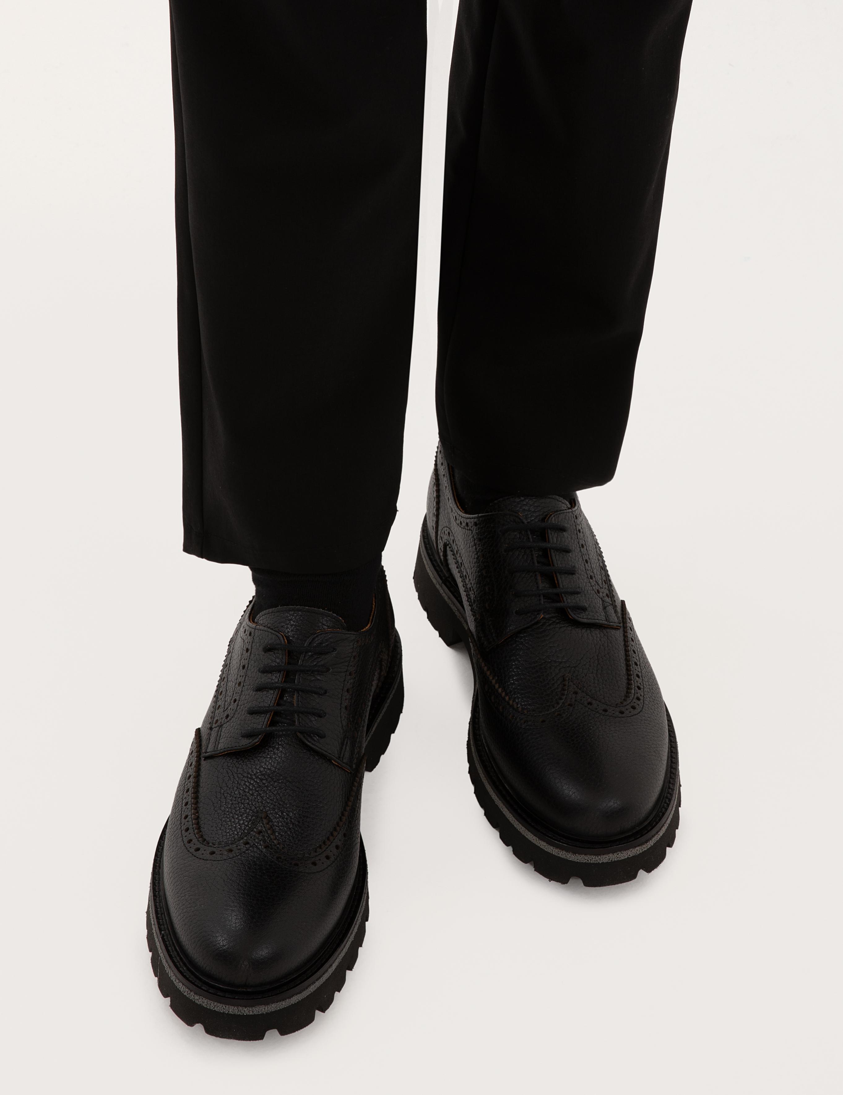 Siyah %100 Deri Casual Ayakkabı