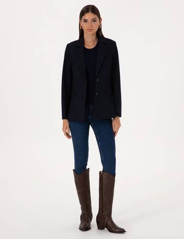 Lacivert Regular Fit Ceket