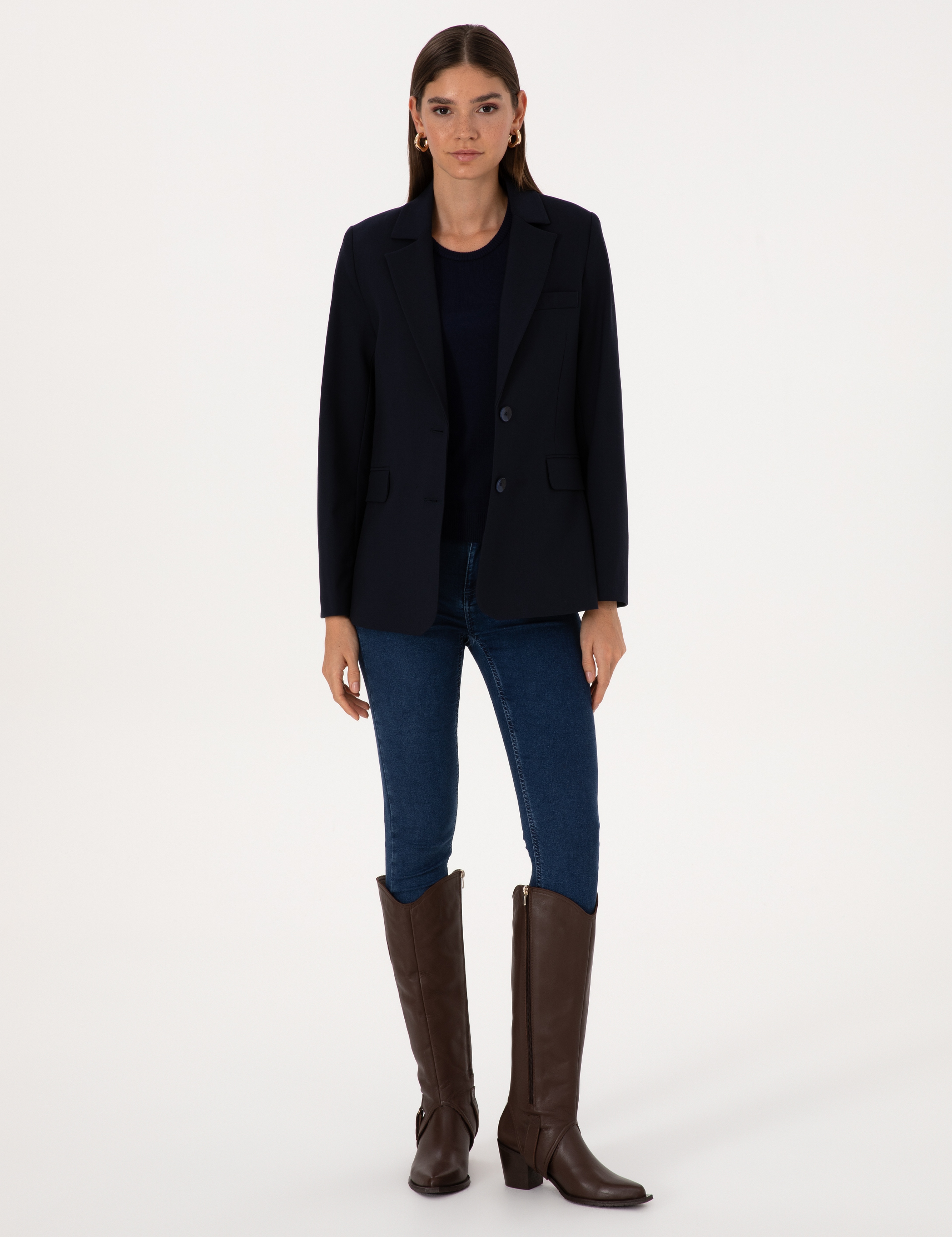 Lacivert Regular Fit Ceket - Image 4