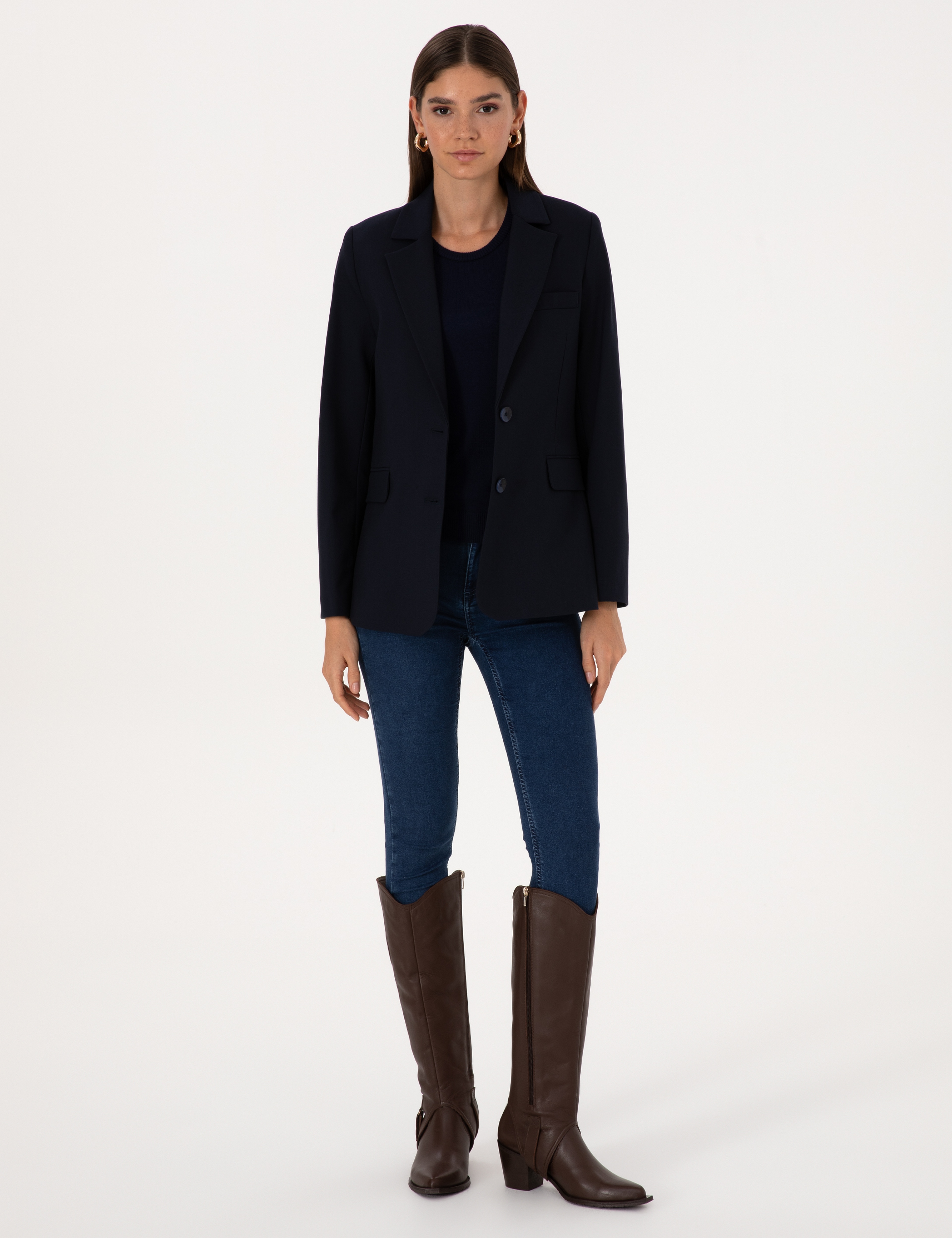 Lacivert Regular Fit Ceket