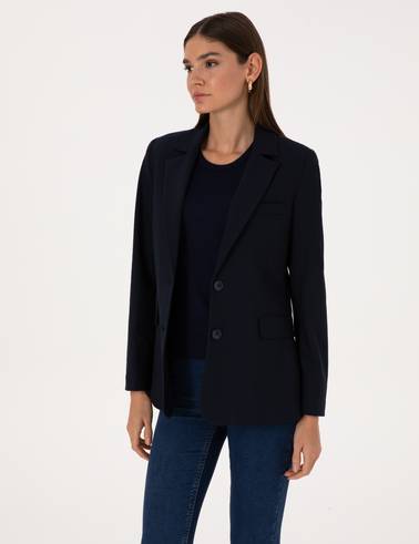 Lacivert Regular Fit Ceket
