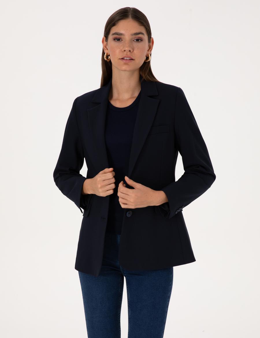 Lacivert Regular Fit Ceket