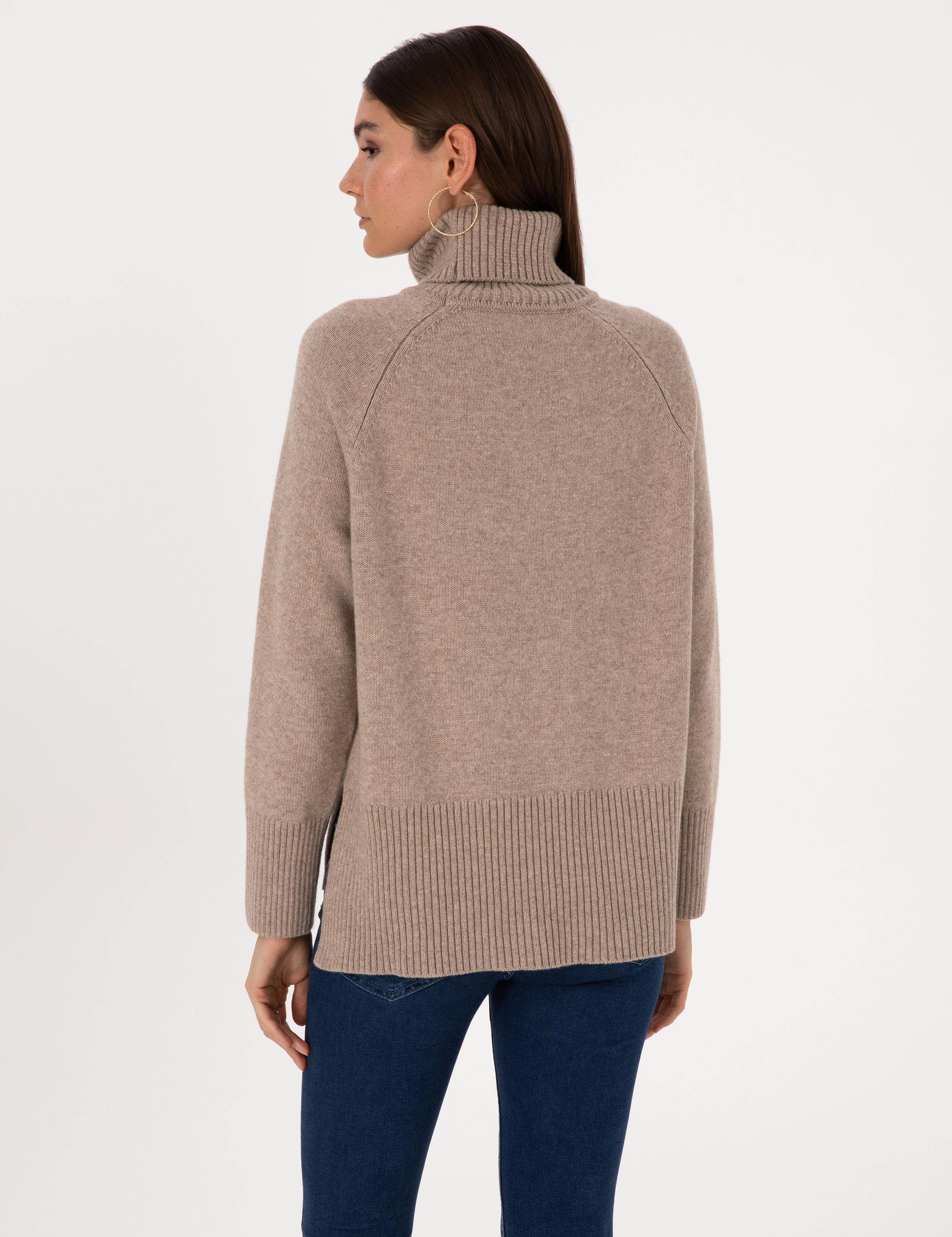 Vizon Comfort Fit Yün Karışımlı Balıkçı Yaka Kazak