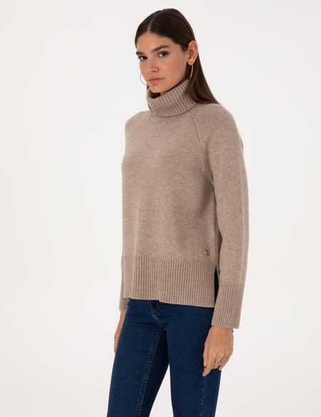 Vizon Comfort Fit Yün Karışımlı Balıkçı Yaka Kazak - 50316667006