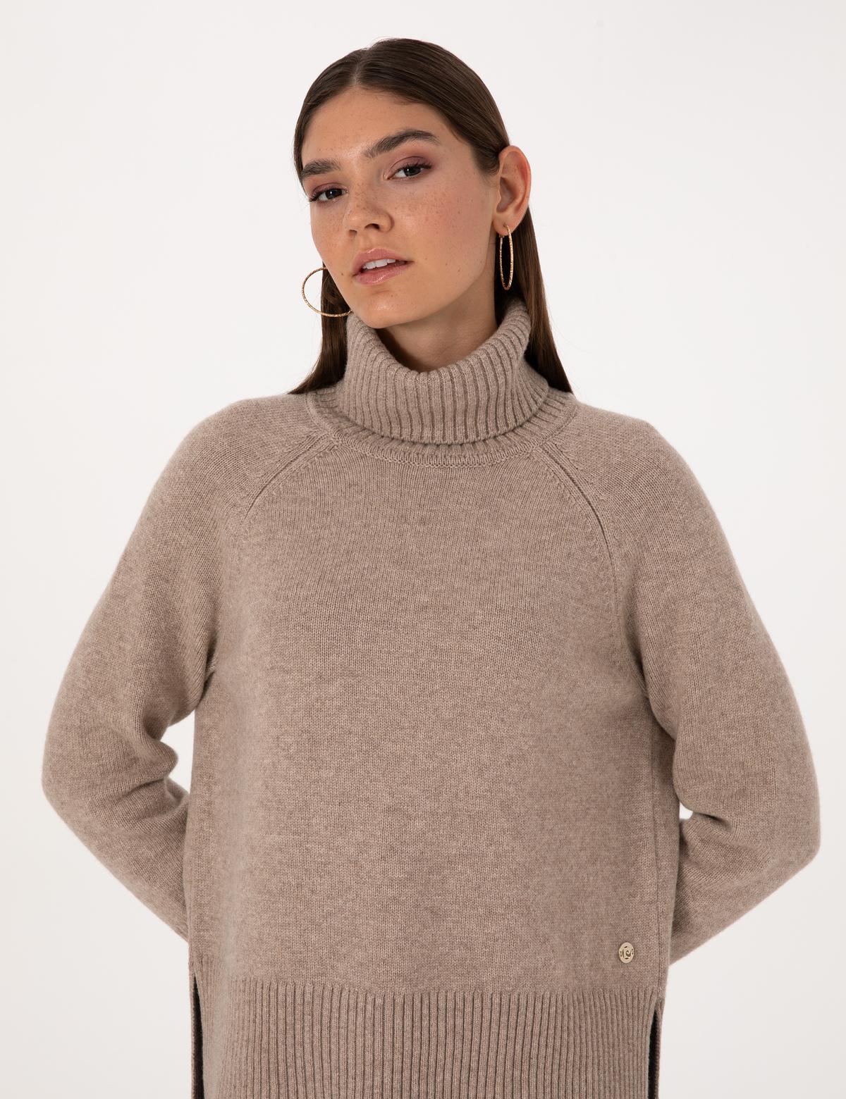 Vizon Comfort Fit Yün Karışımlı Balıkçı Yaka Kazak - 50316667006