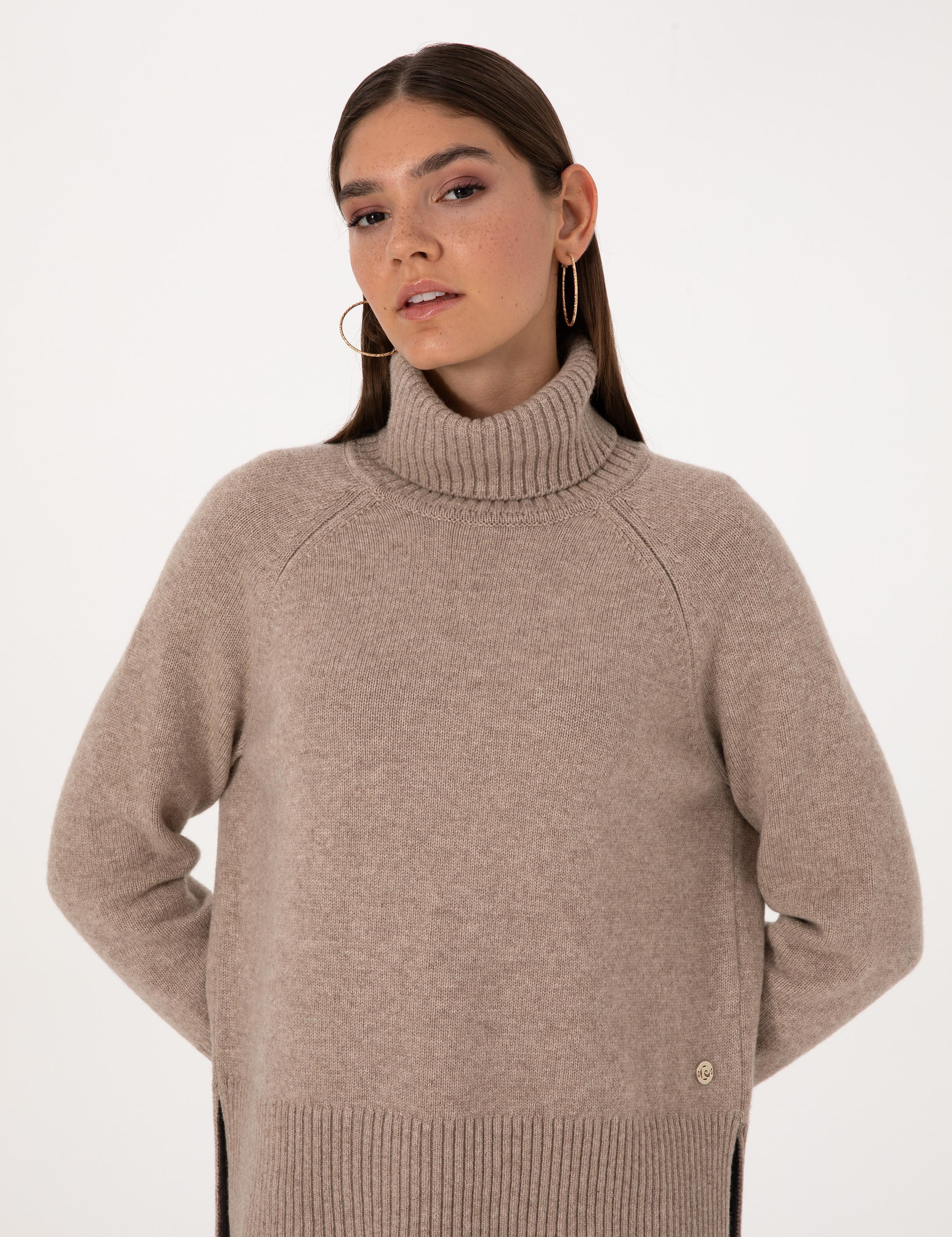 Vizon Comfort Fit Yün Karışımlı Balıkçı Yaka Kazak