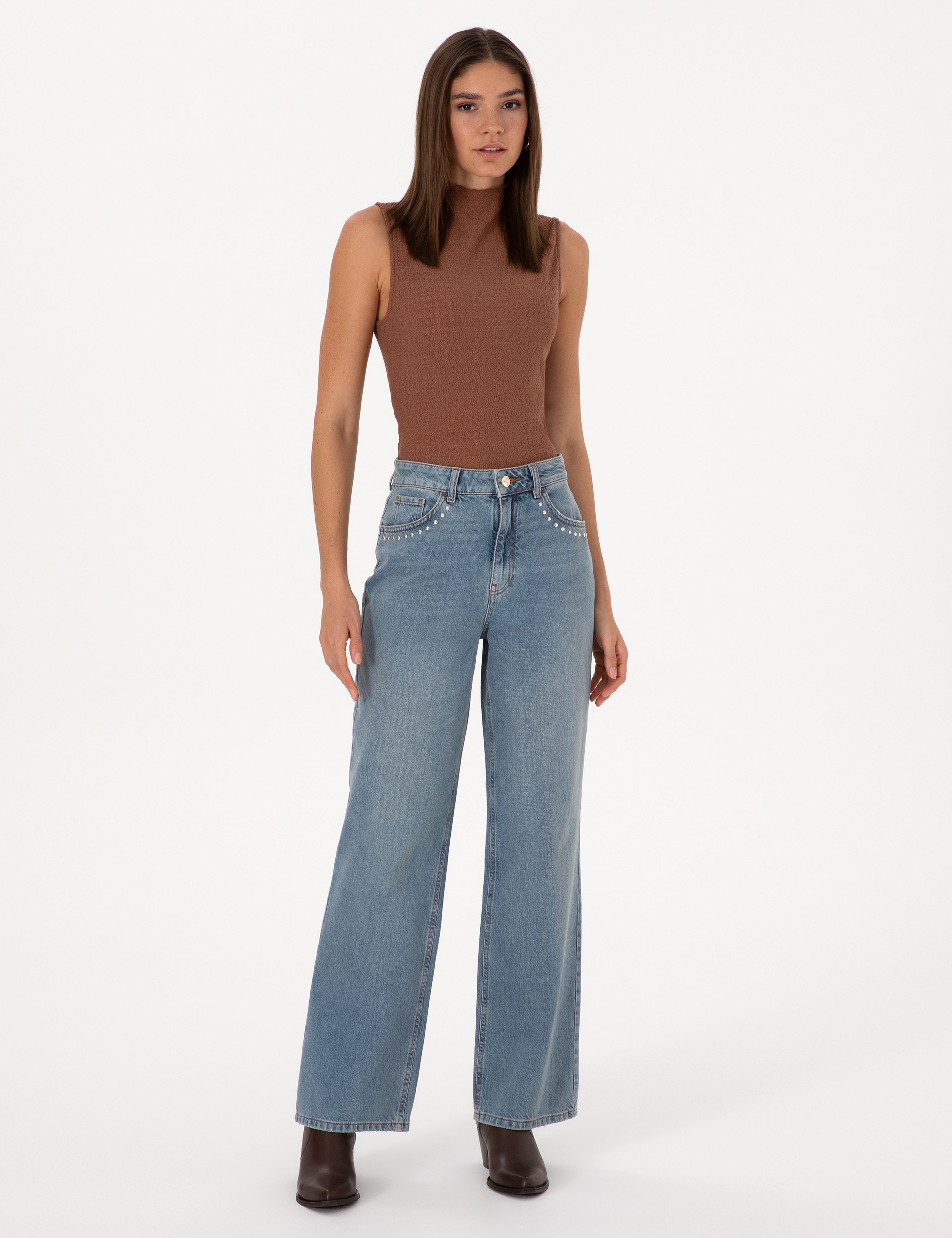 Mavi Loose Fit Jean Pantolon - Image 1