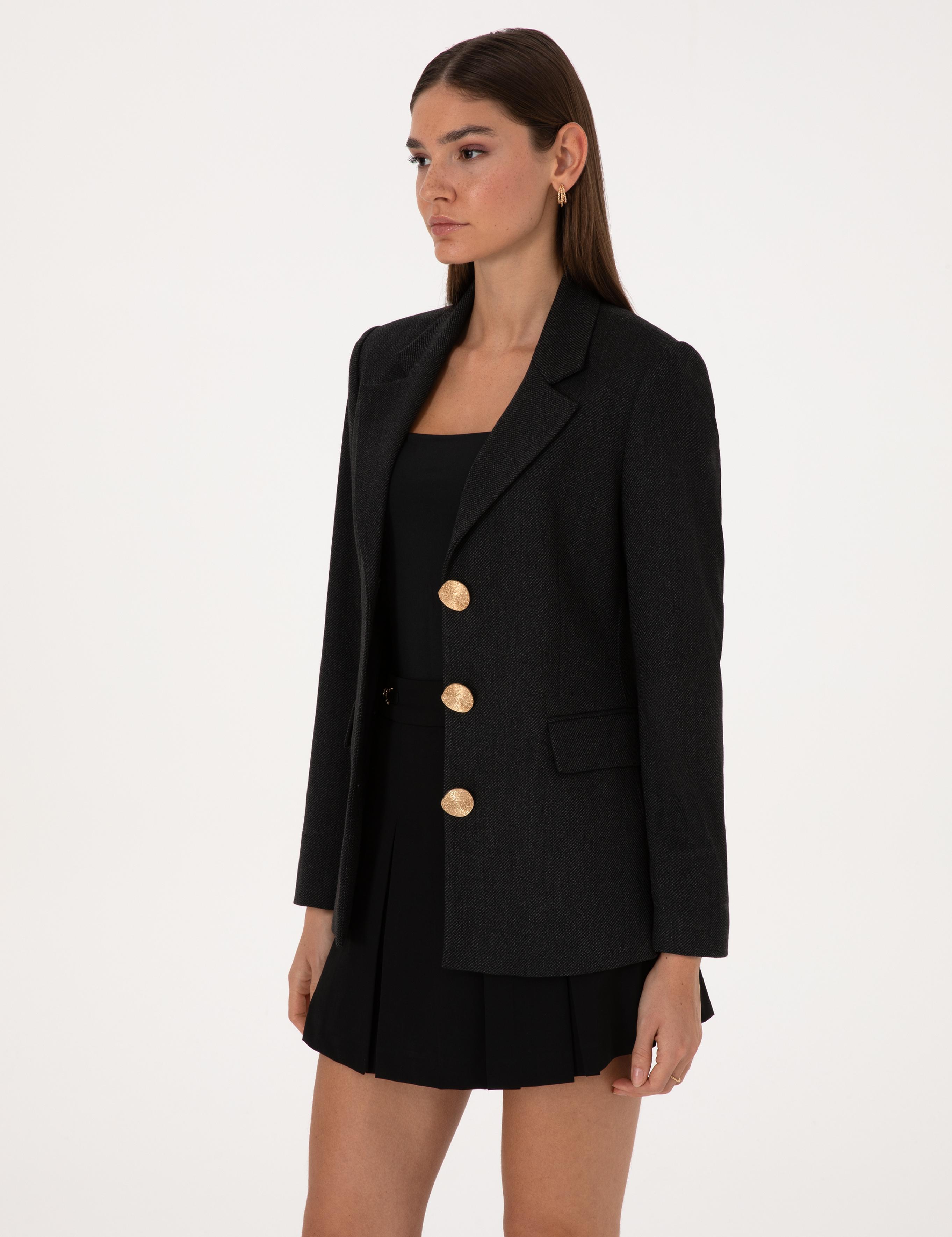 Siyah Slim Fit Ceket