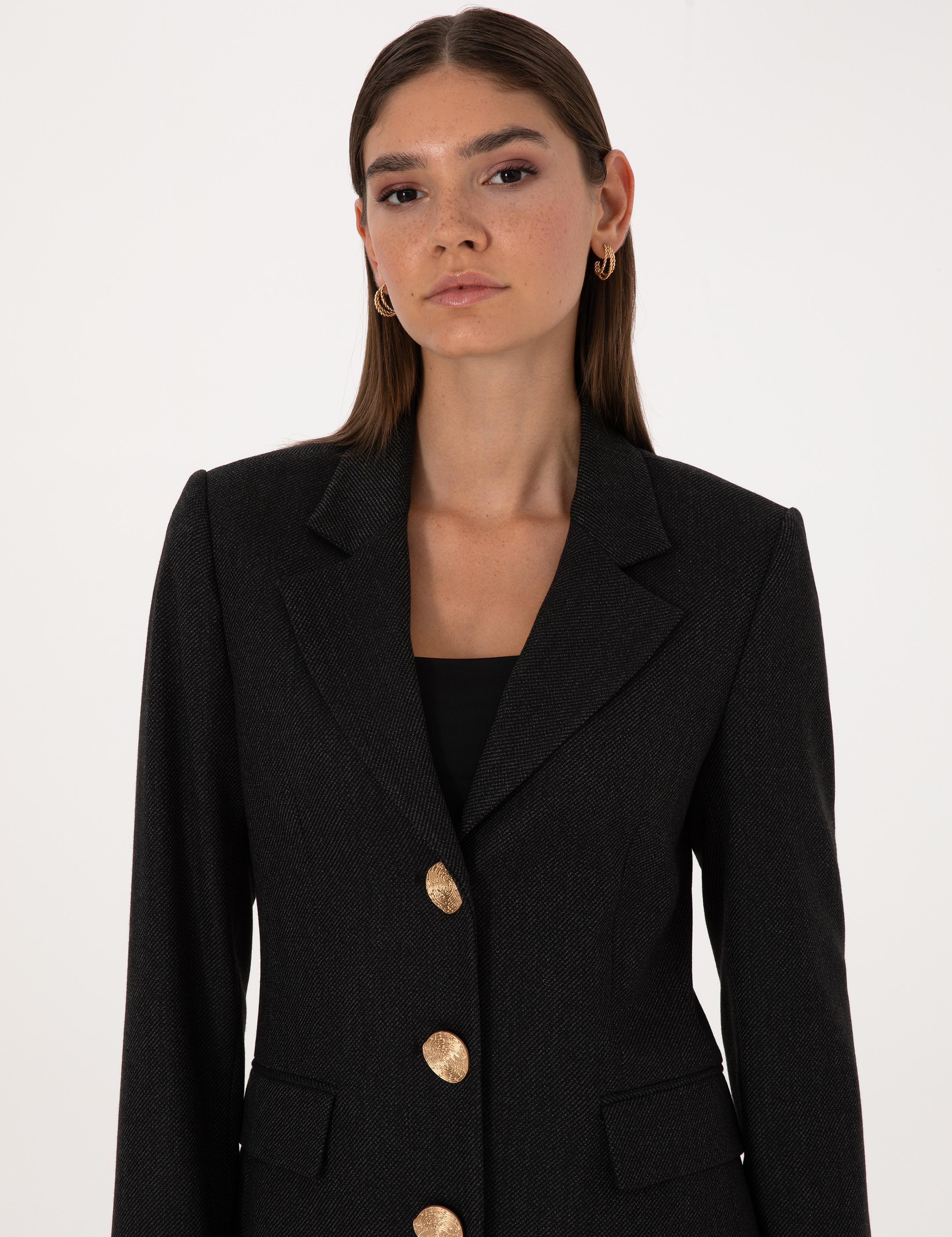 Siyah Slim Fit Ceket