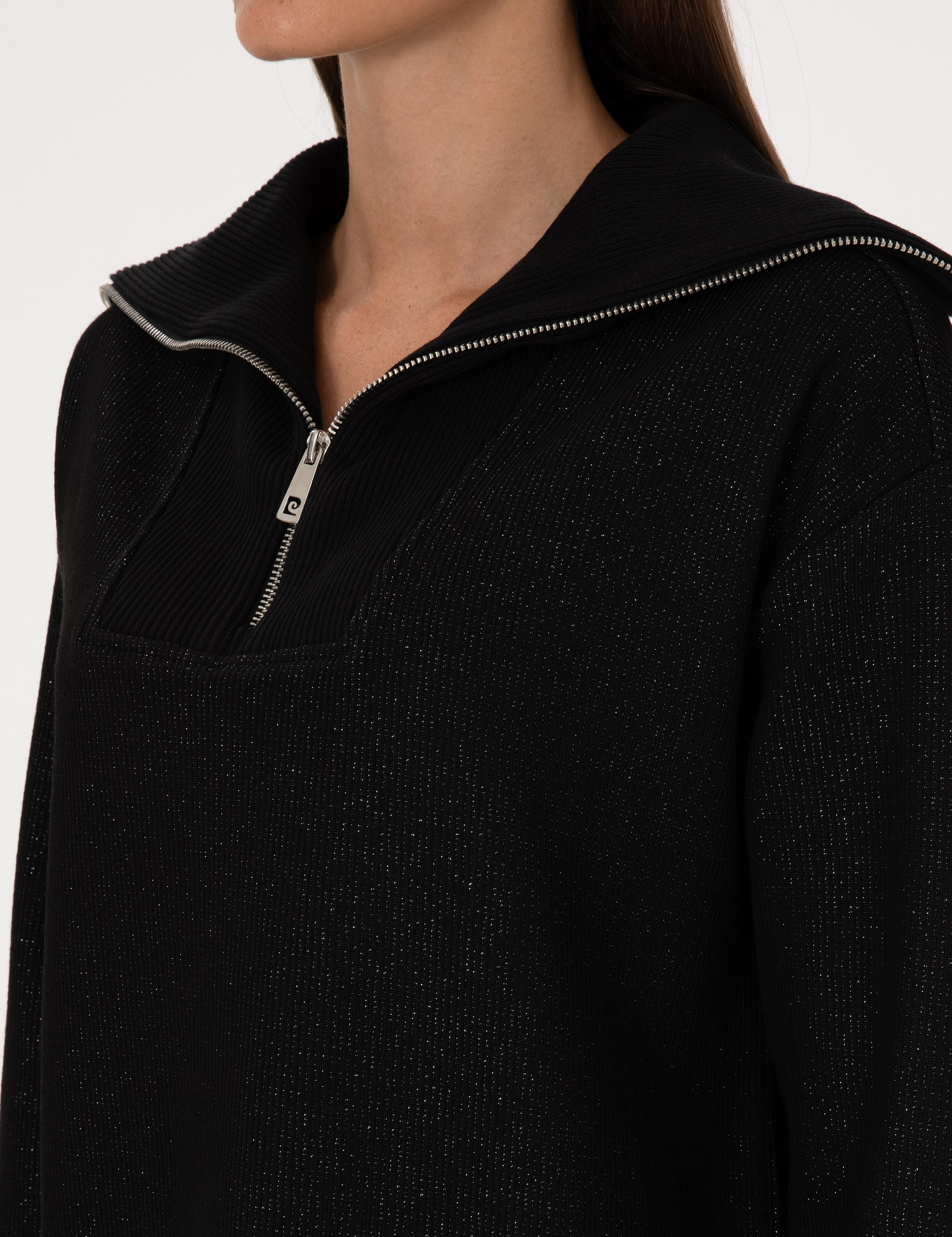 Siyah Comfort Fit Sweatshirt