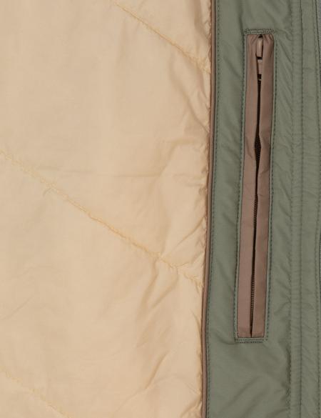 Yeşil Dik Yaka Mont - 50310174006