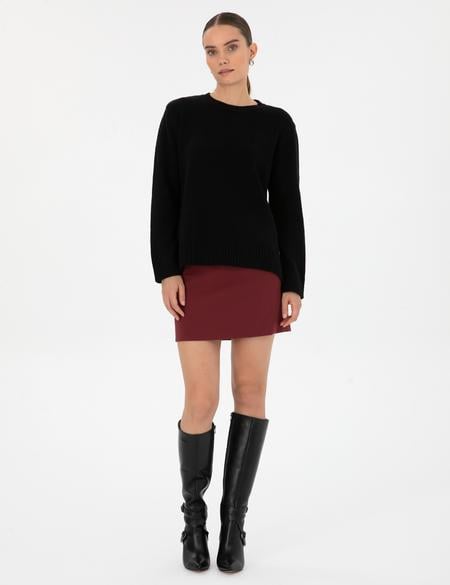 Siyah Comfort Fit Kazak - 50316310004