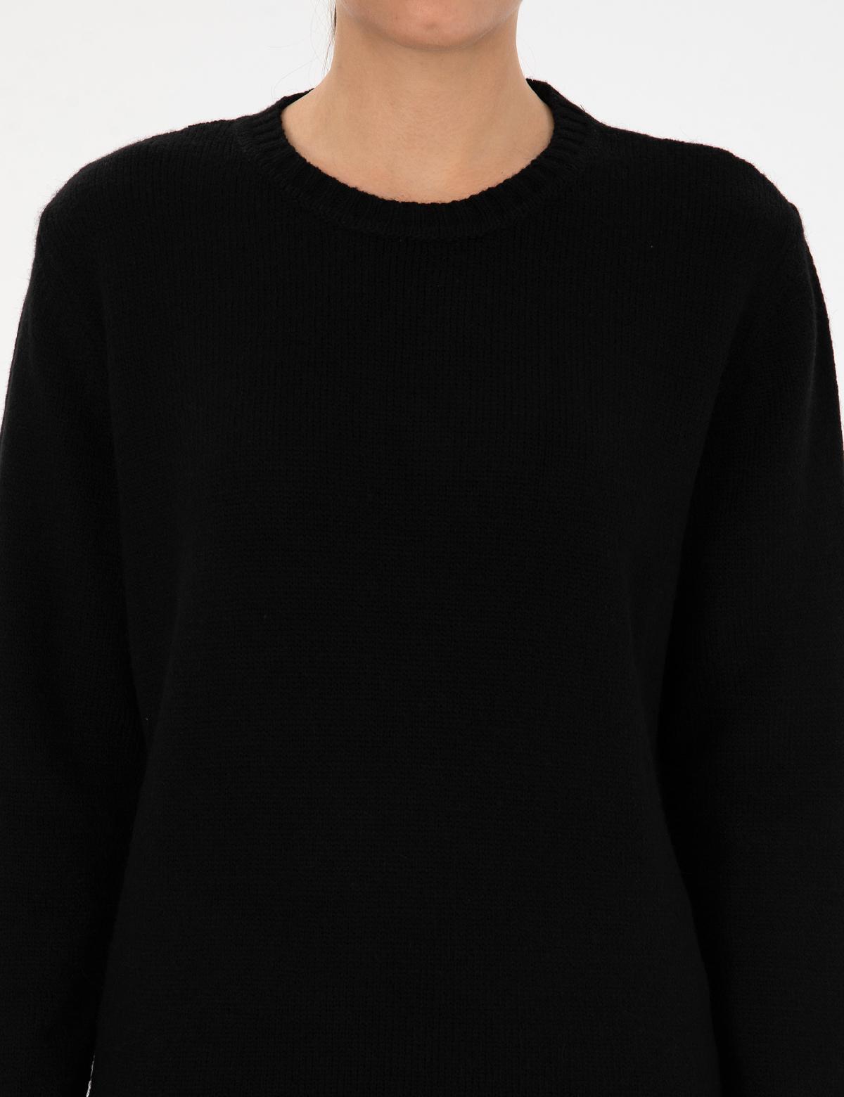 Siyah Comfort Fit Kazak - 50316310004