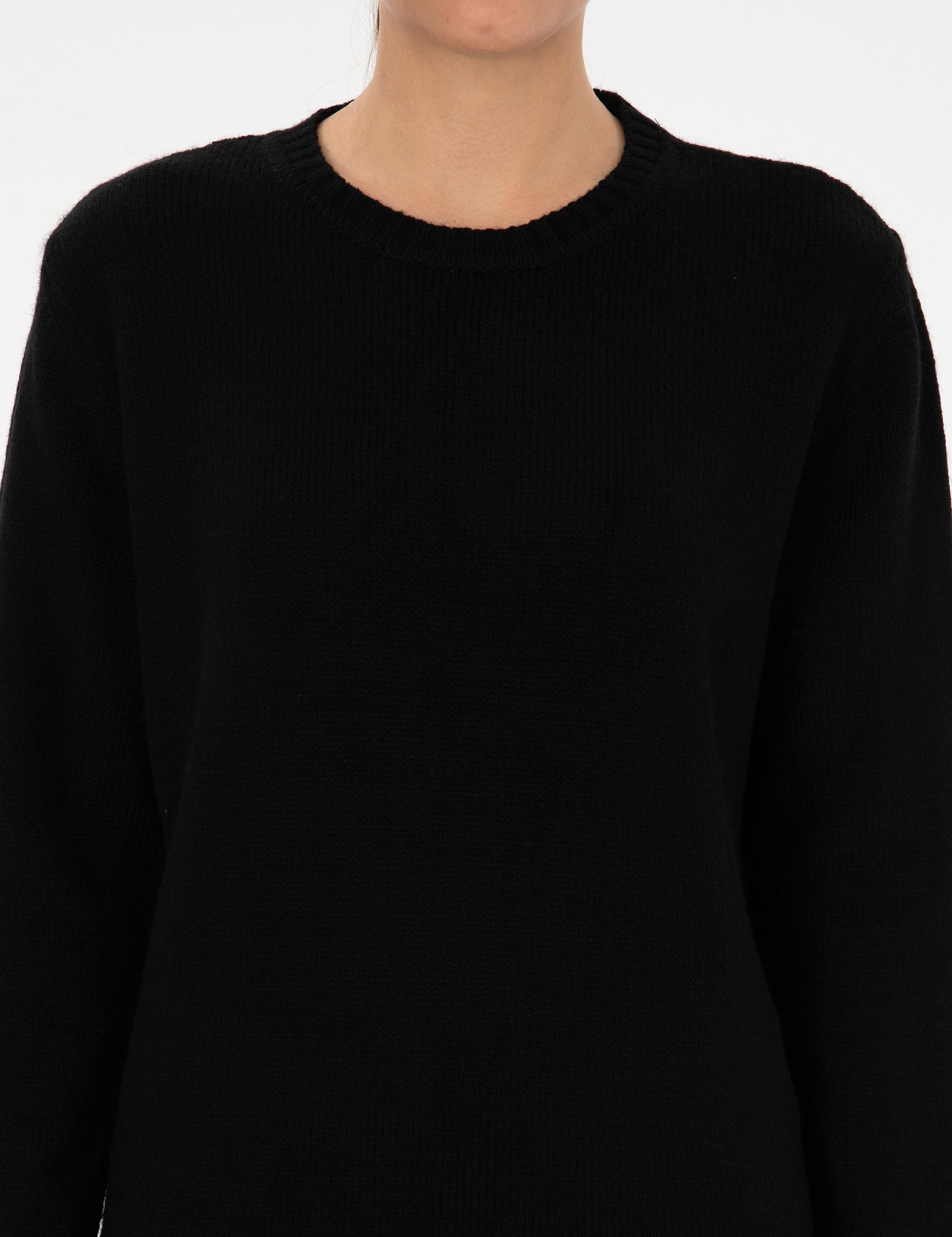 Siyah Comfort Fit Kazak