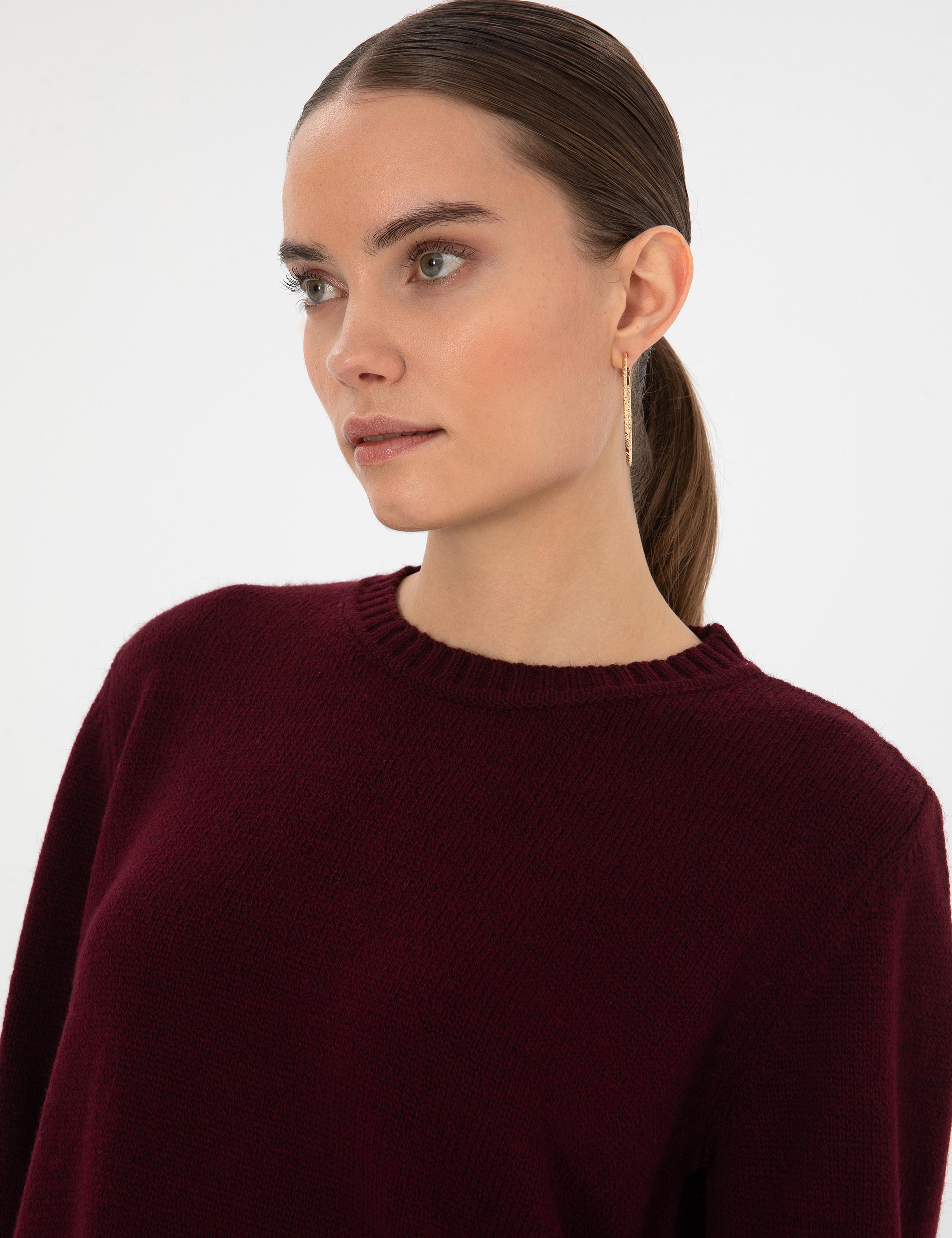 Vişne Comfort Fit Kazak