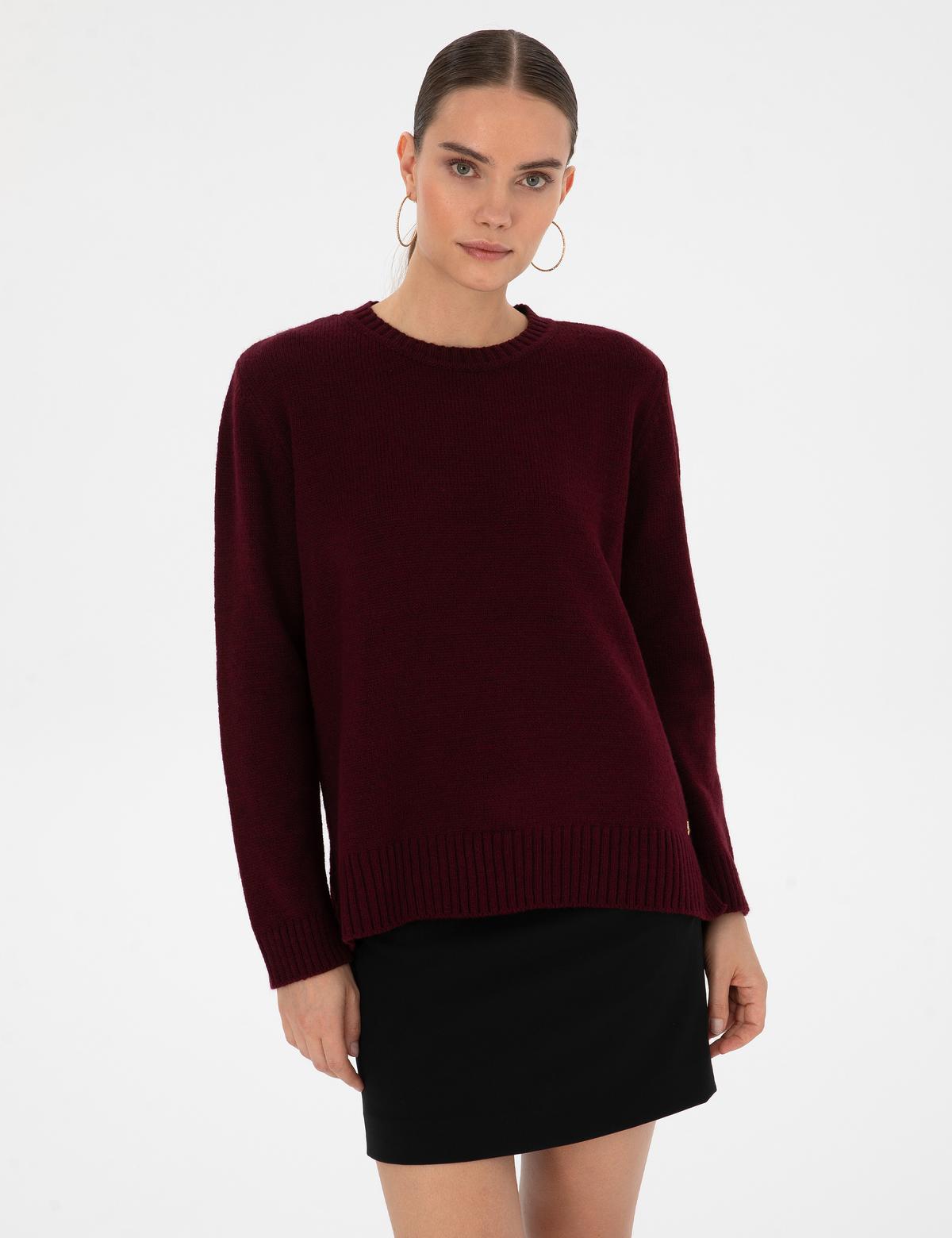 Vişne Comfort Fit Kazak