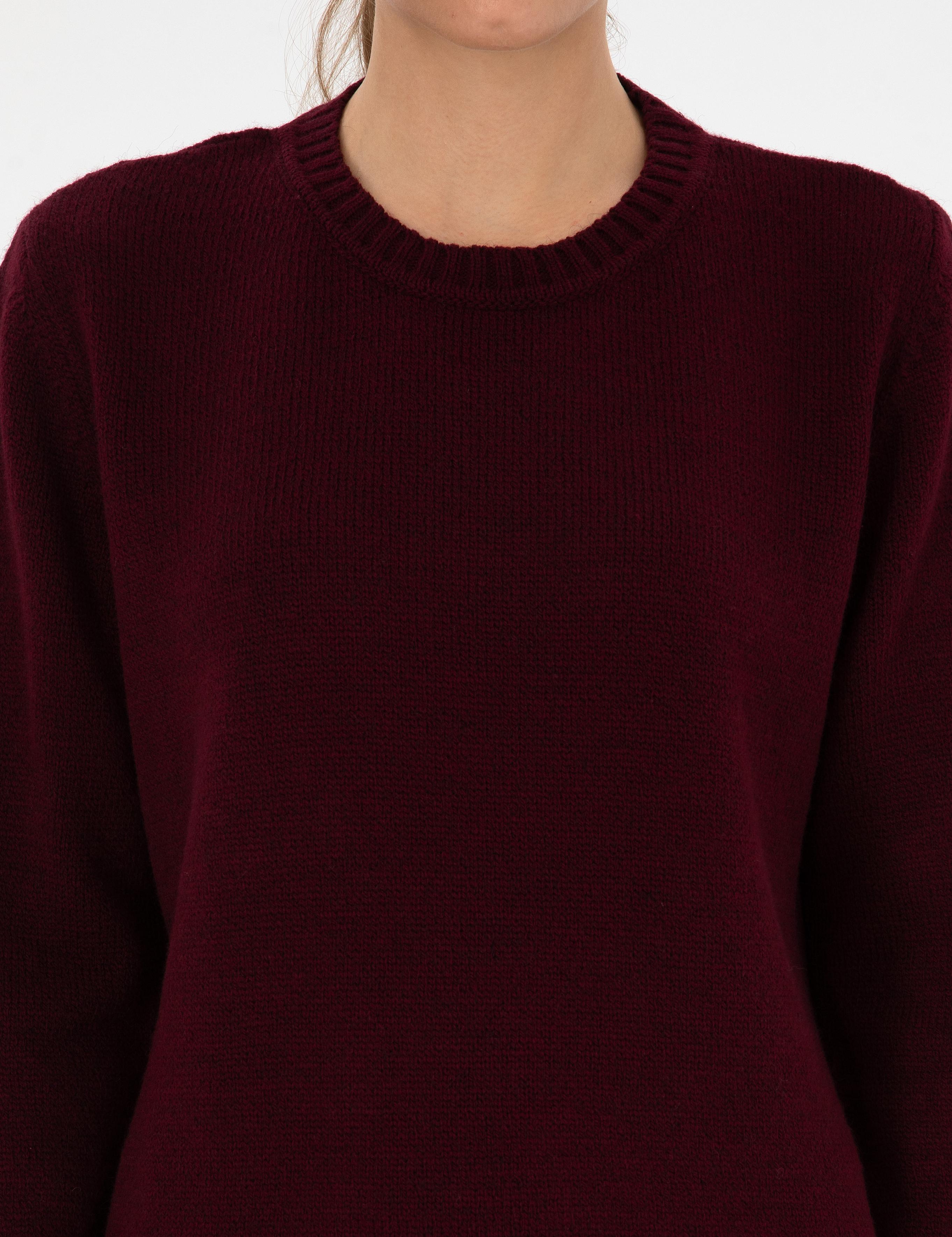 Vişne Comfort Fit Kazak