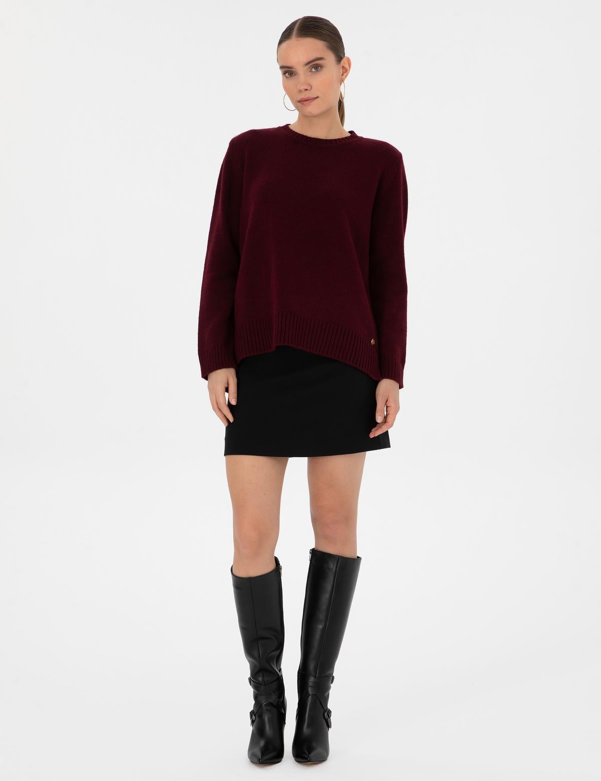 Vişne Comfort Fit Kazak - 50316310010