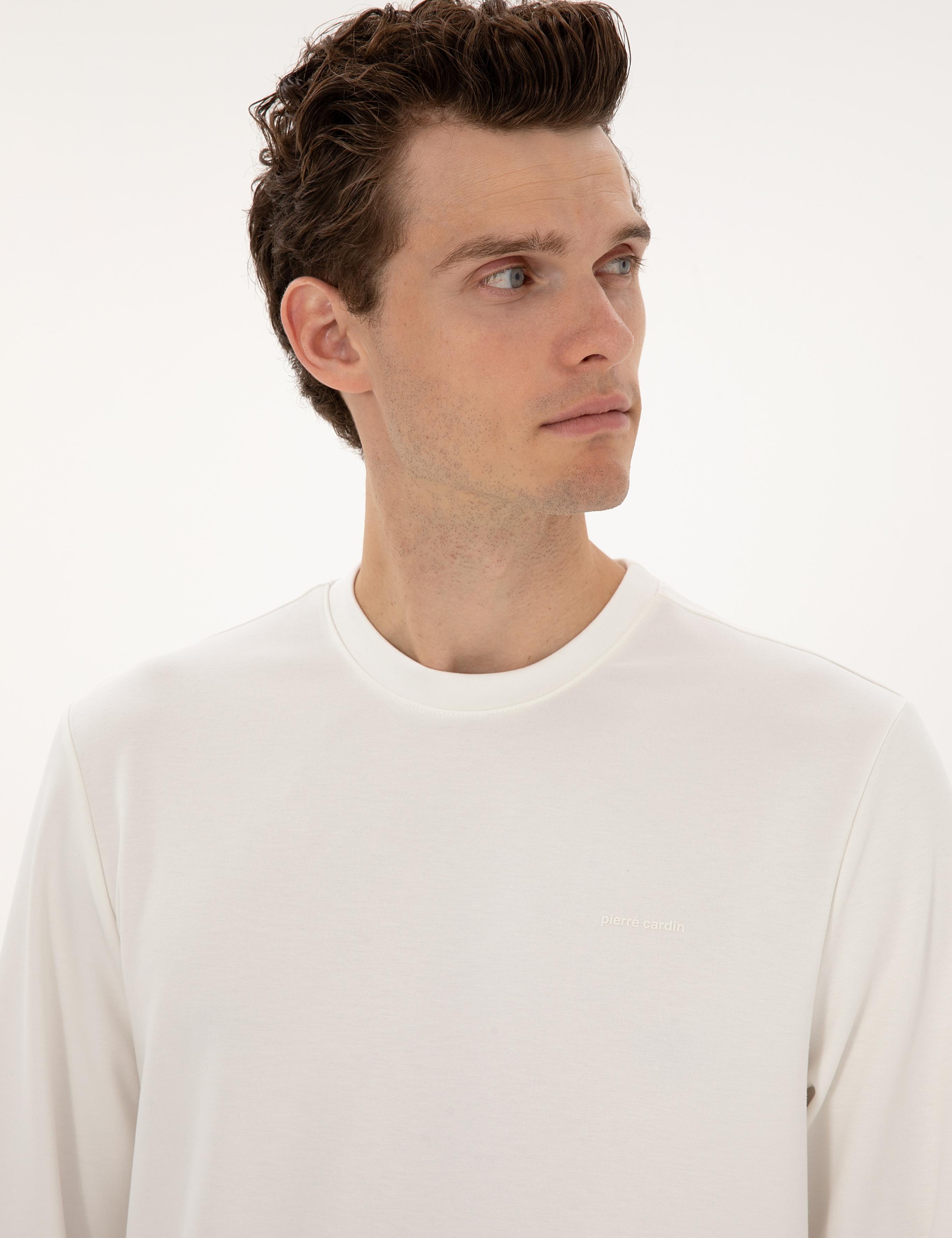 Ekru Regular Fit Sweatshirt