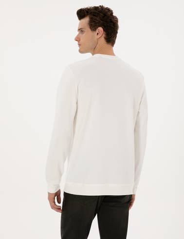 Ekru Regular Fit Sweatshirt