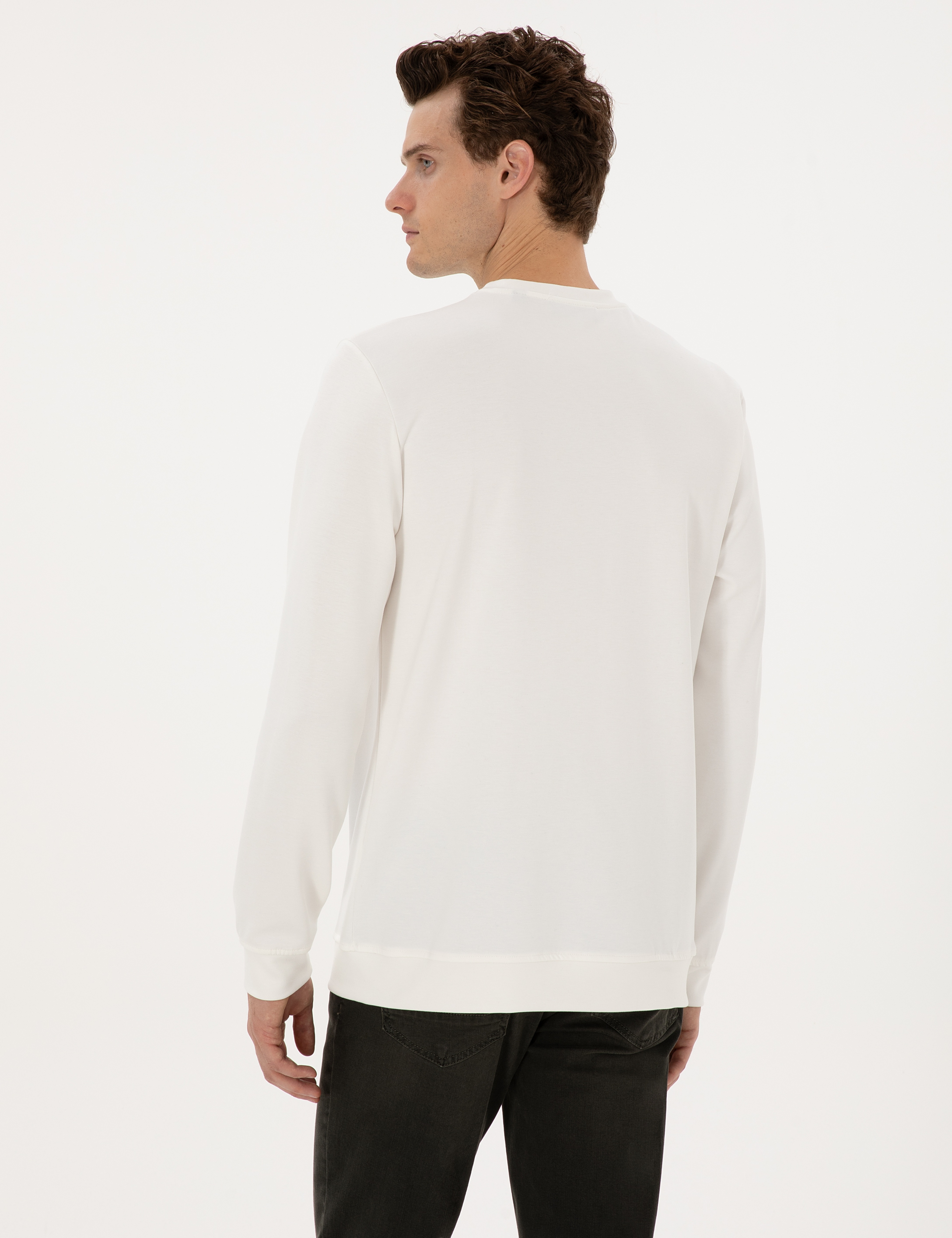 Ekru Regular Fit Sweatshirt