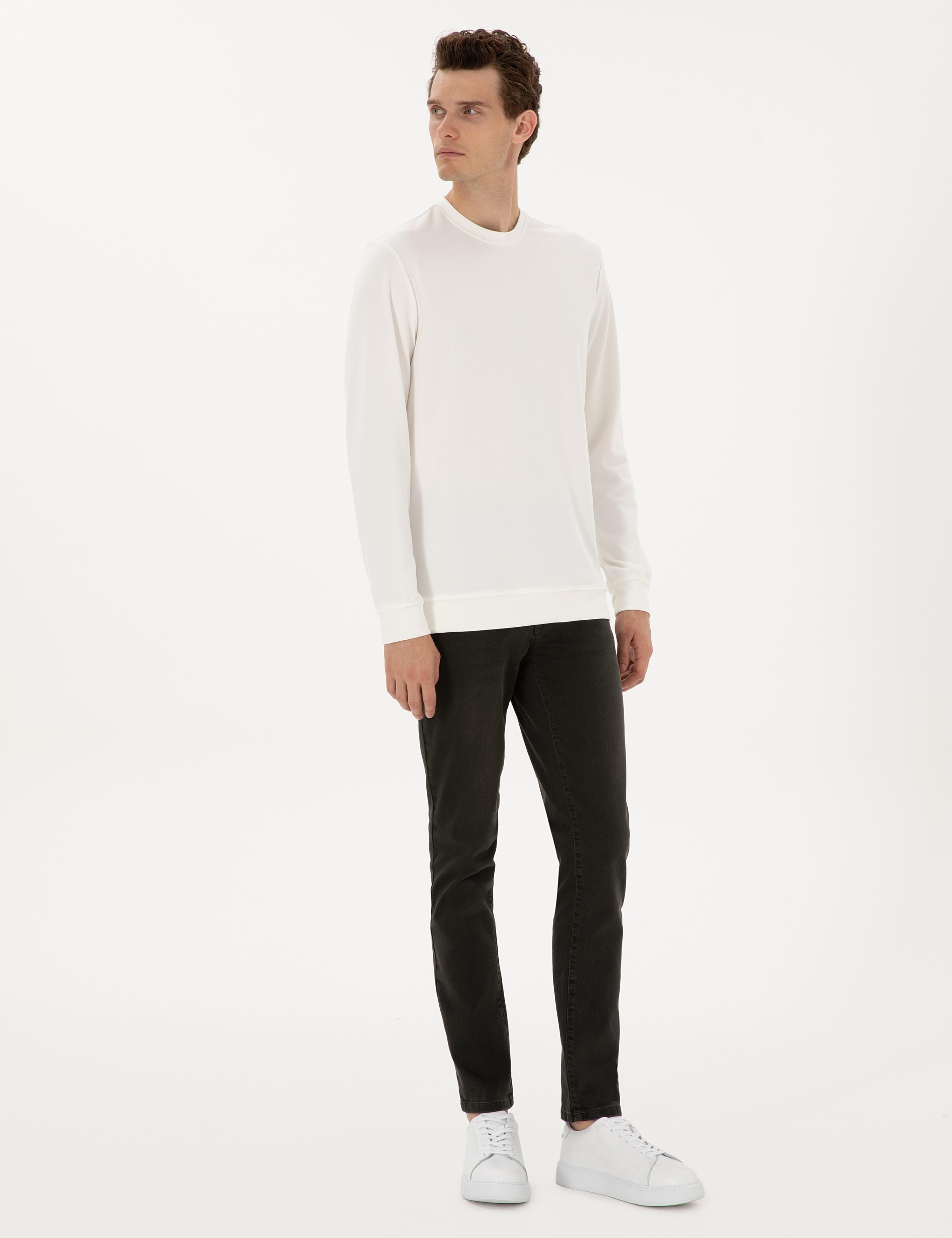 Haki Slim Fit Jean Pantolon