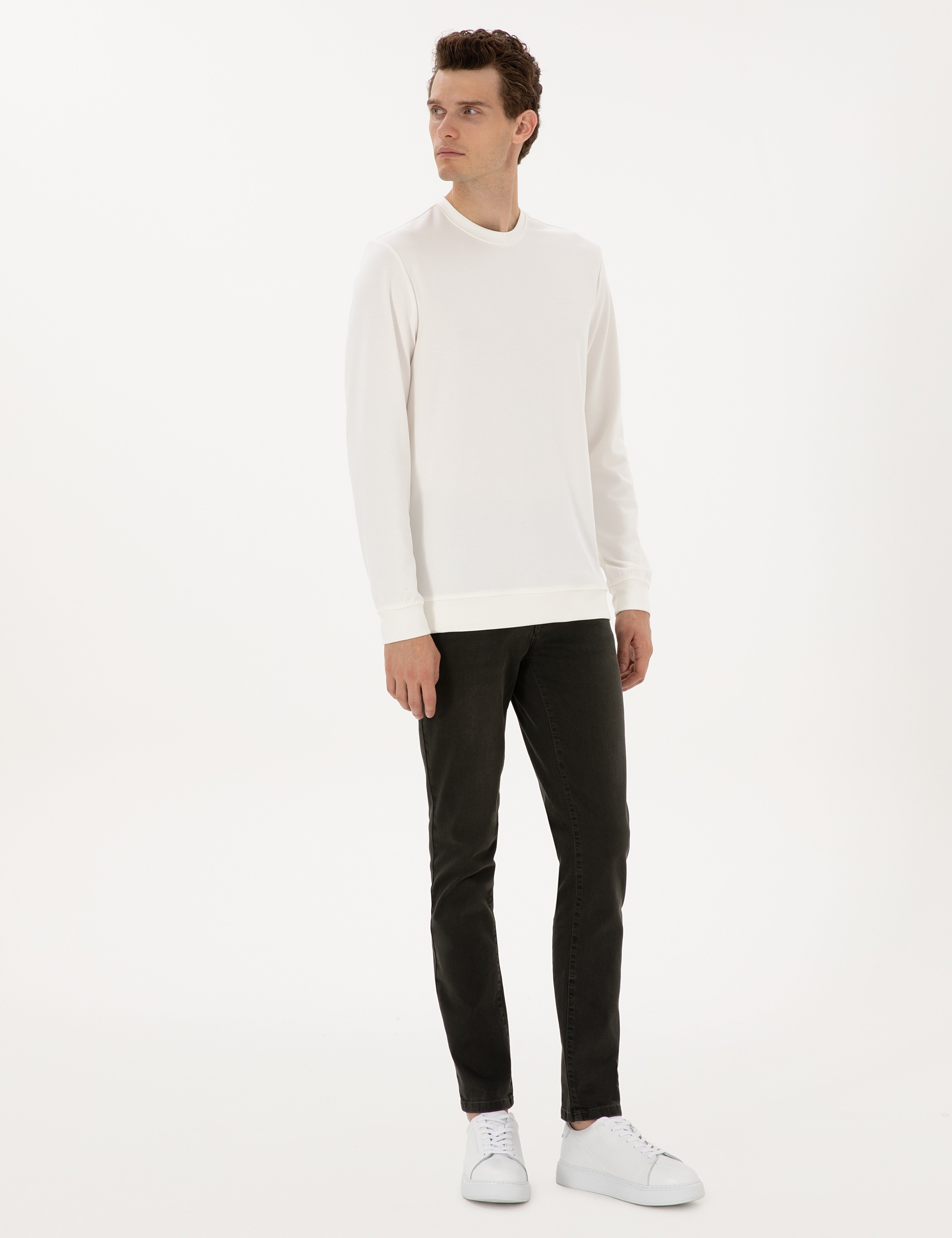 Haki Slim Fit Jean Pantolon