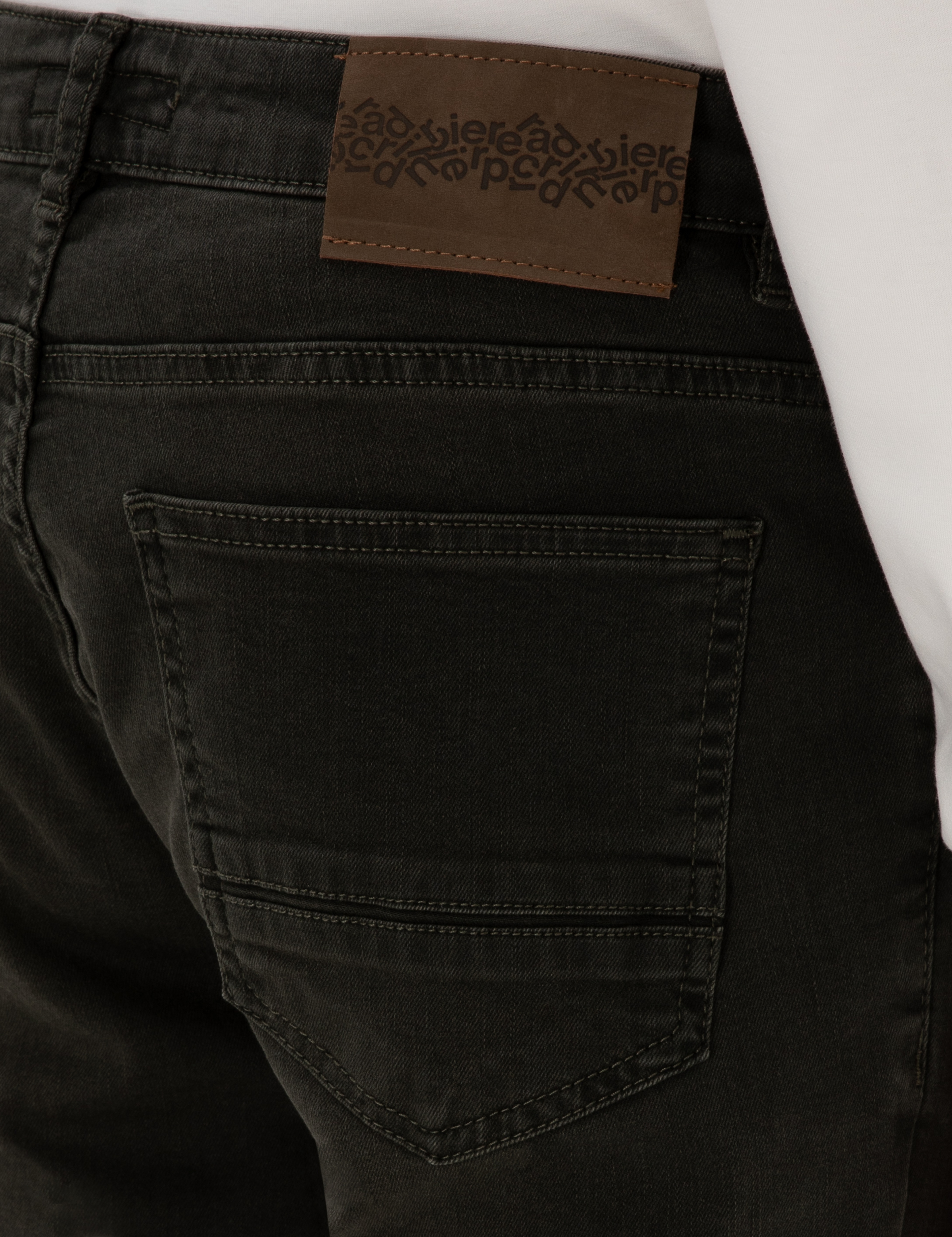 Haki Slim Fit Jean Pantolon - Image 6