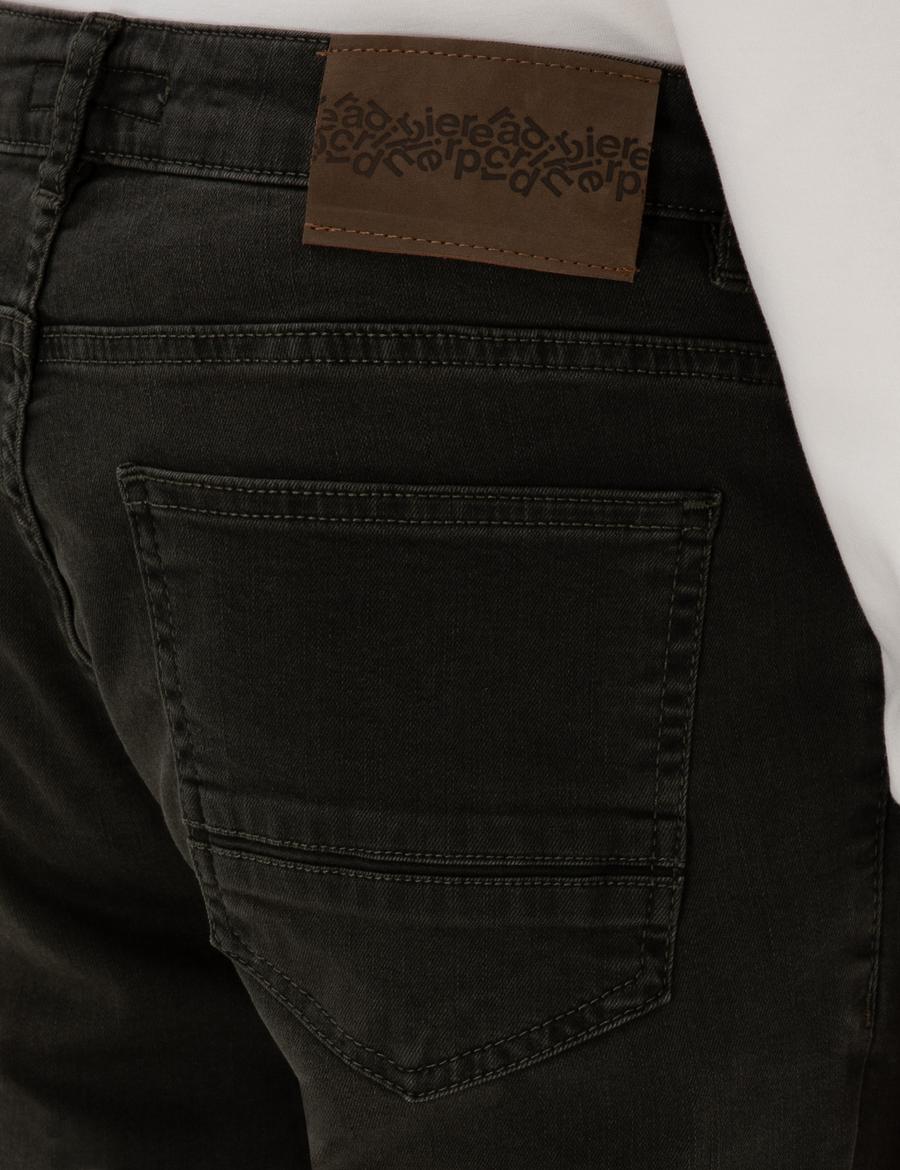 Haki Slim Fit Jean Pantolon