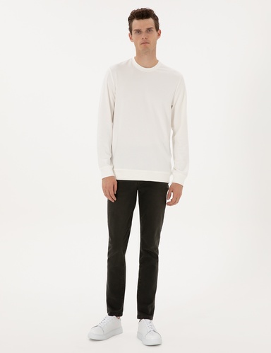 Haki Slim Fit Jean Pantolon