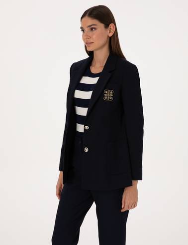 Lacivert Slim Fit Ceket
