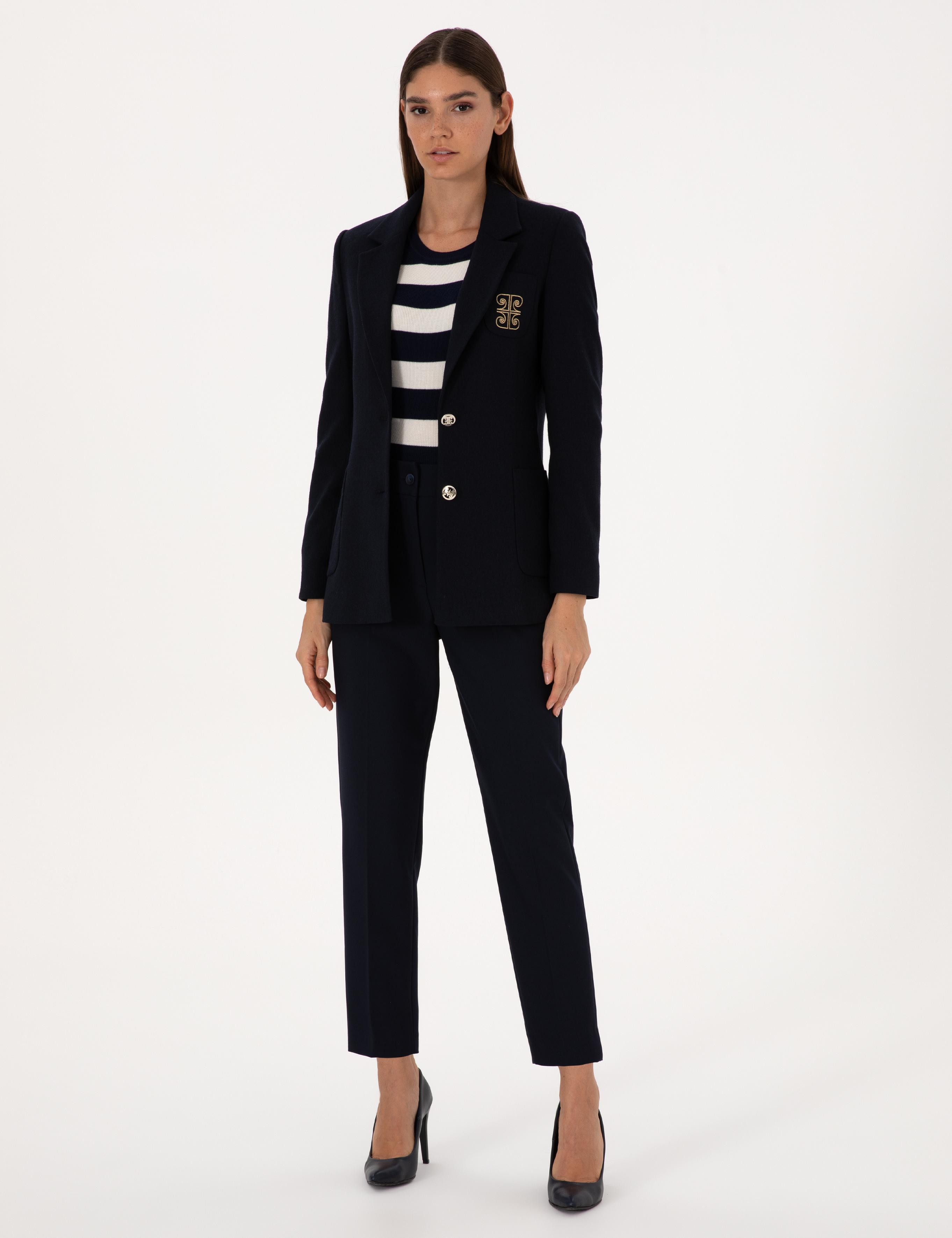 Lacivert Slim Fit Ceket