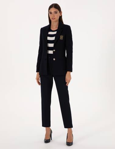 Lacivert Slim Fit Ceket