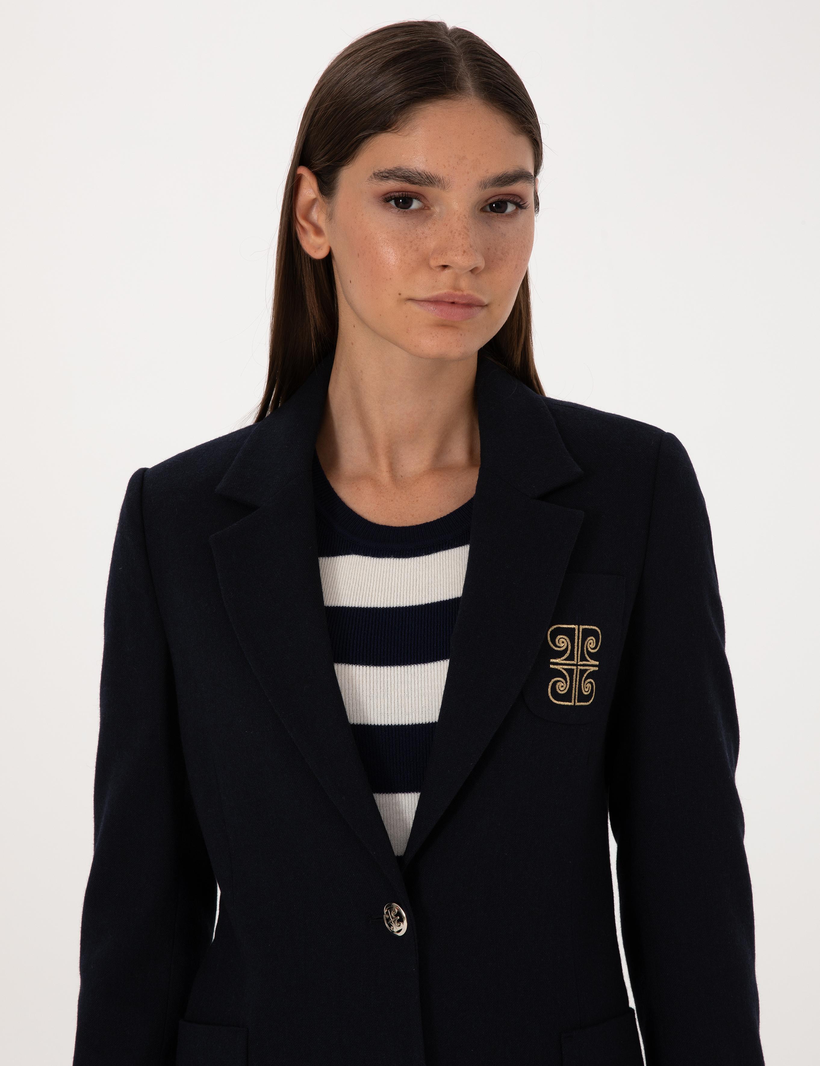 Lacivert Slim Fit Ceket