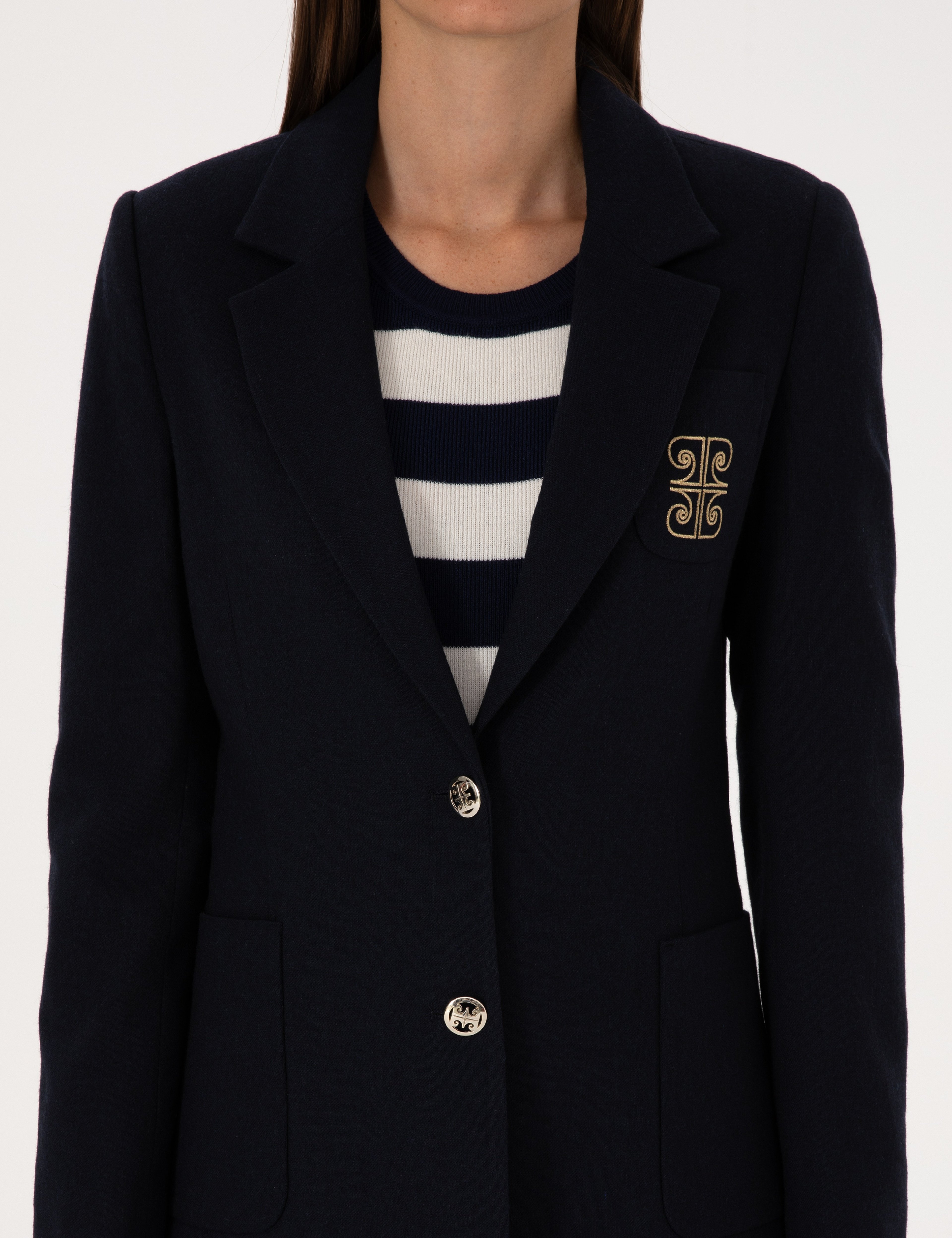 Lacivert Slim Fit Ceket