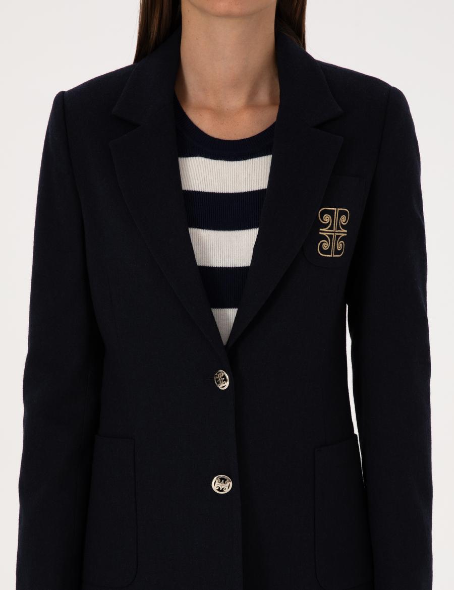 Lacivert Slim Fit Ceket