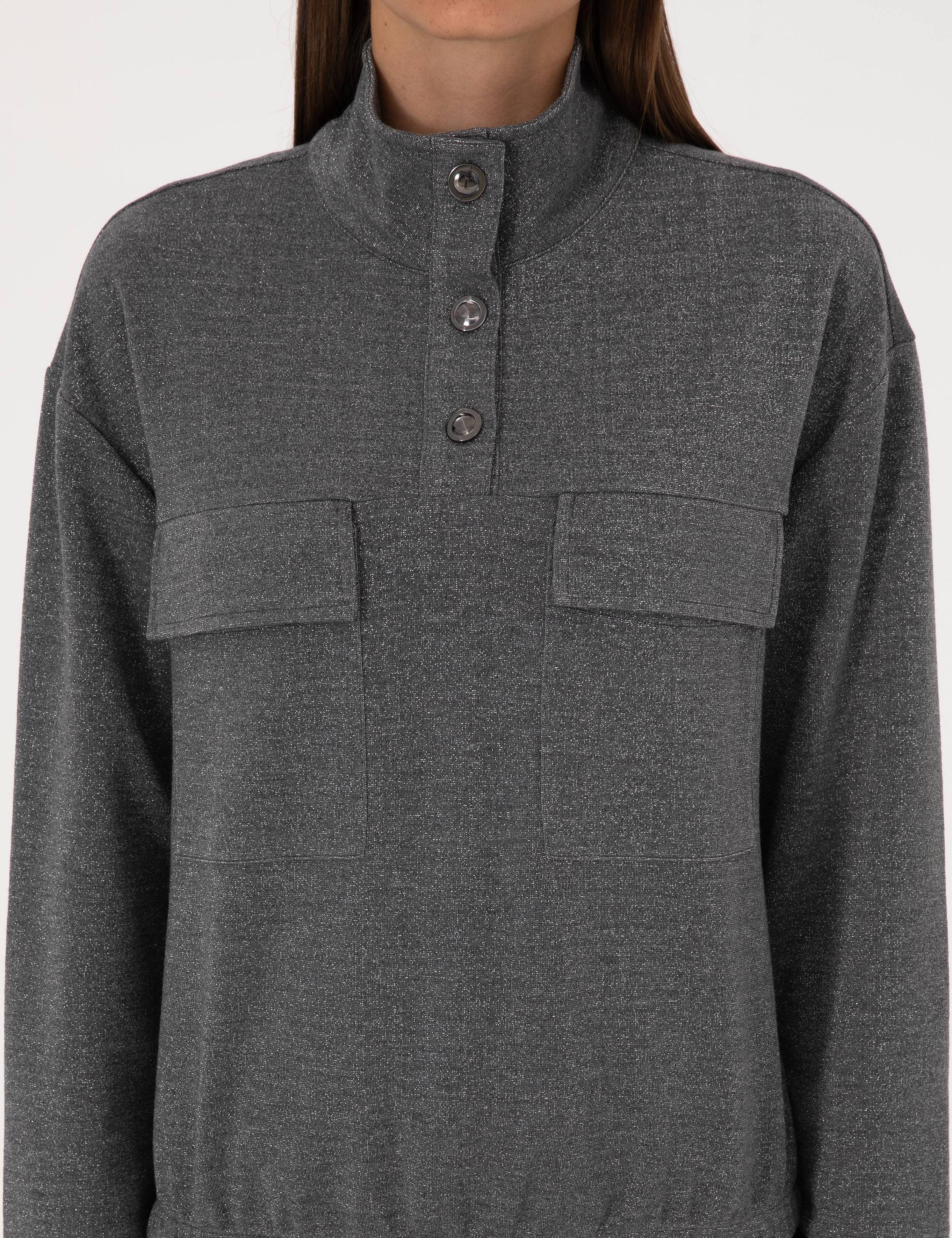 Gri Oversize Sweatshirt