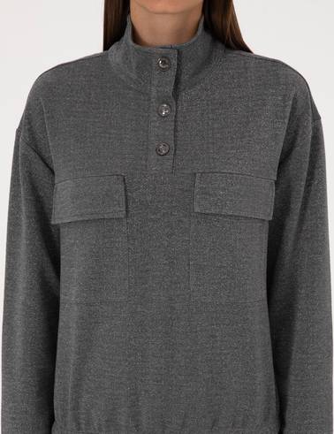 Gri Oversize Sweatshirt