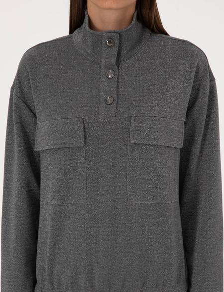 Gri Oversize Sweatshirt - 50309089010