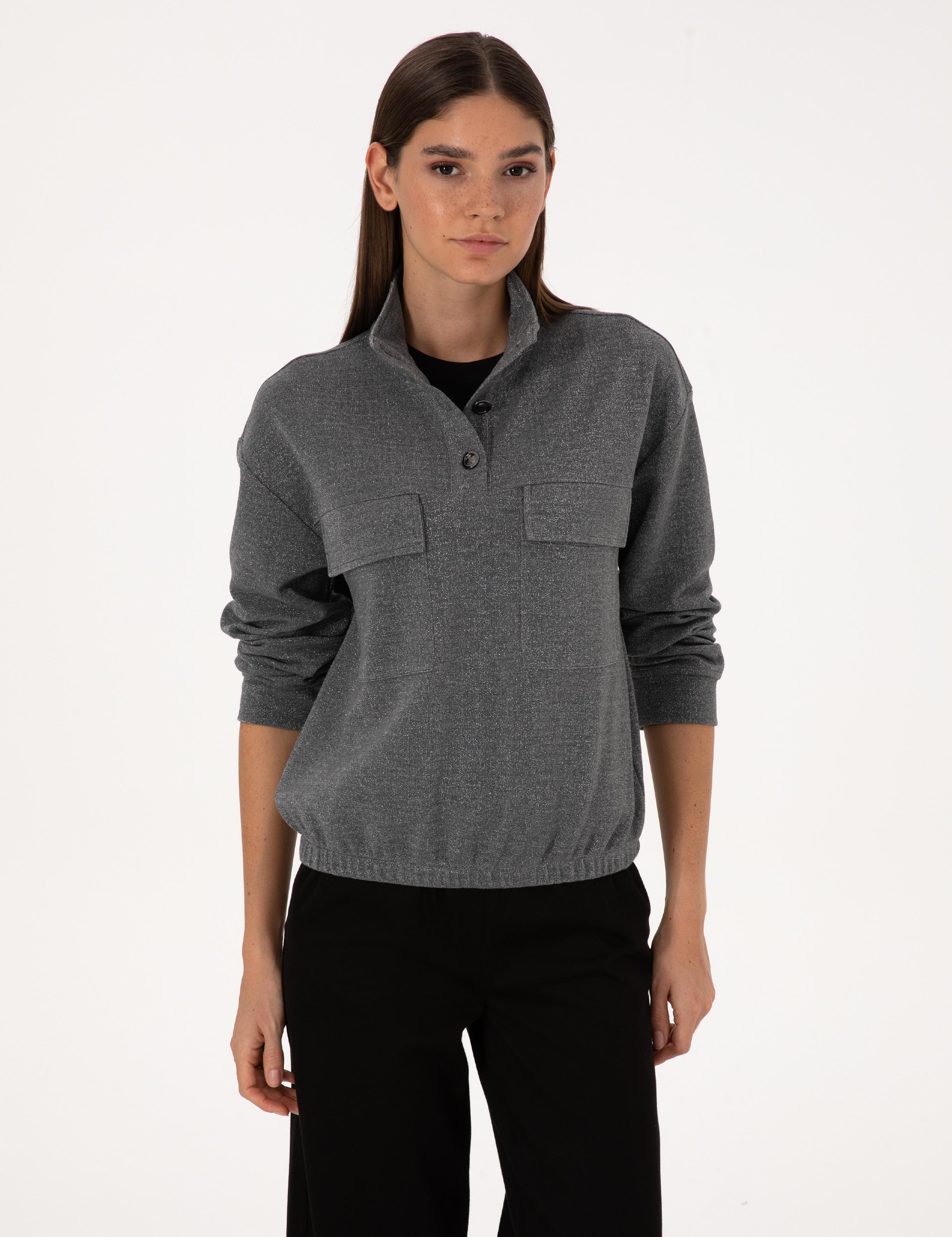 Gri Oversize Sweatshirt