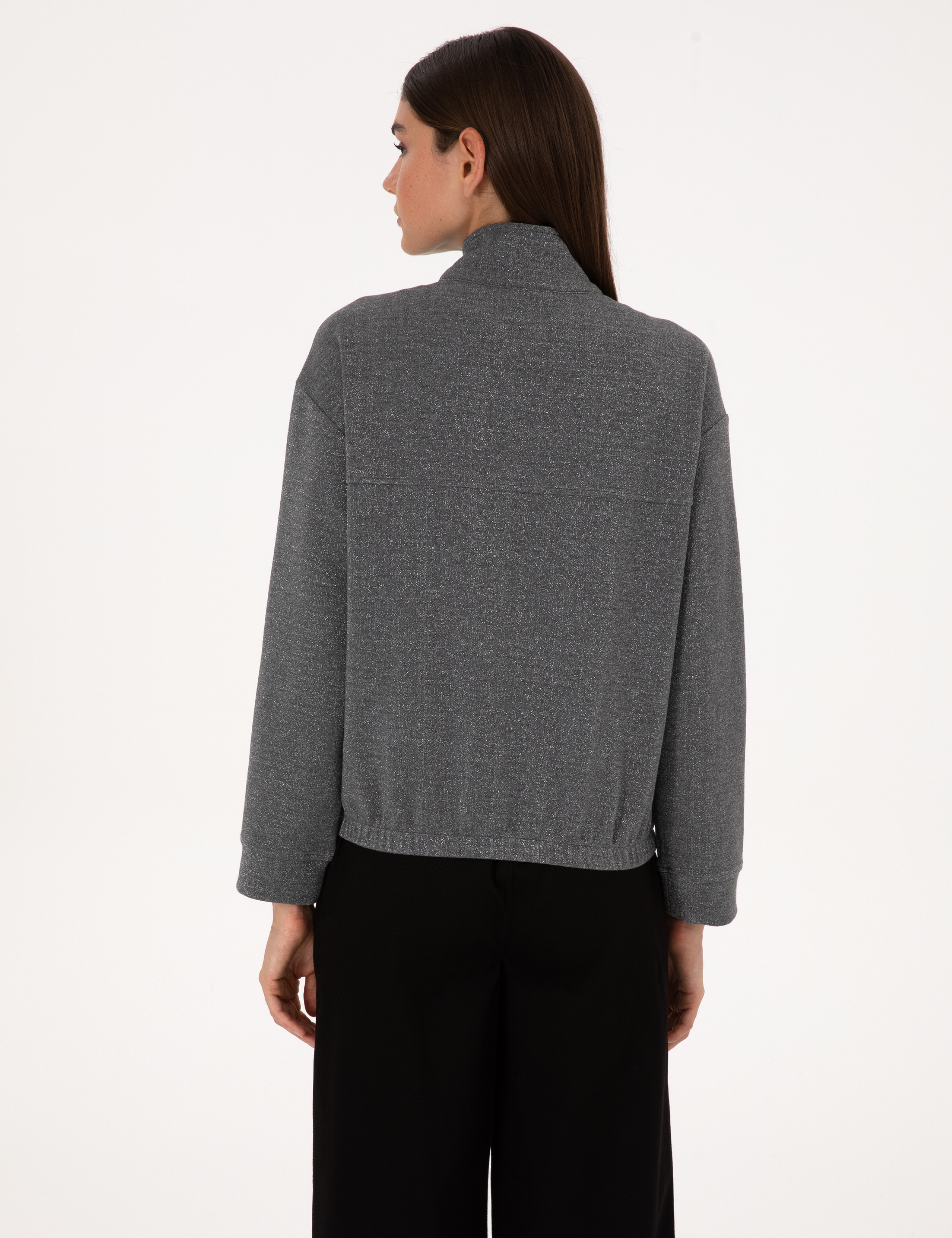 Gri Oversize Sweatshirt - Image 5