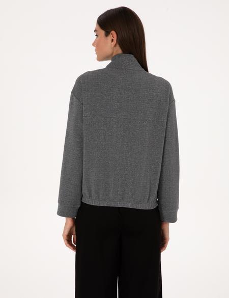 Gri Oversize Sweatshirt - 50309089010