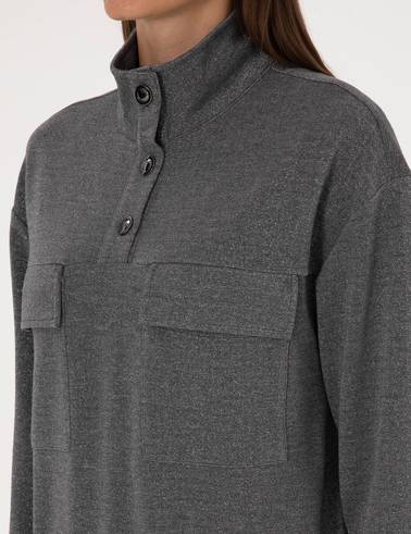 Gri Oversize Sweatshirt