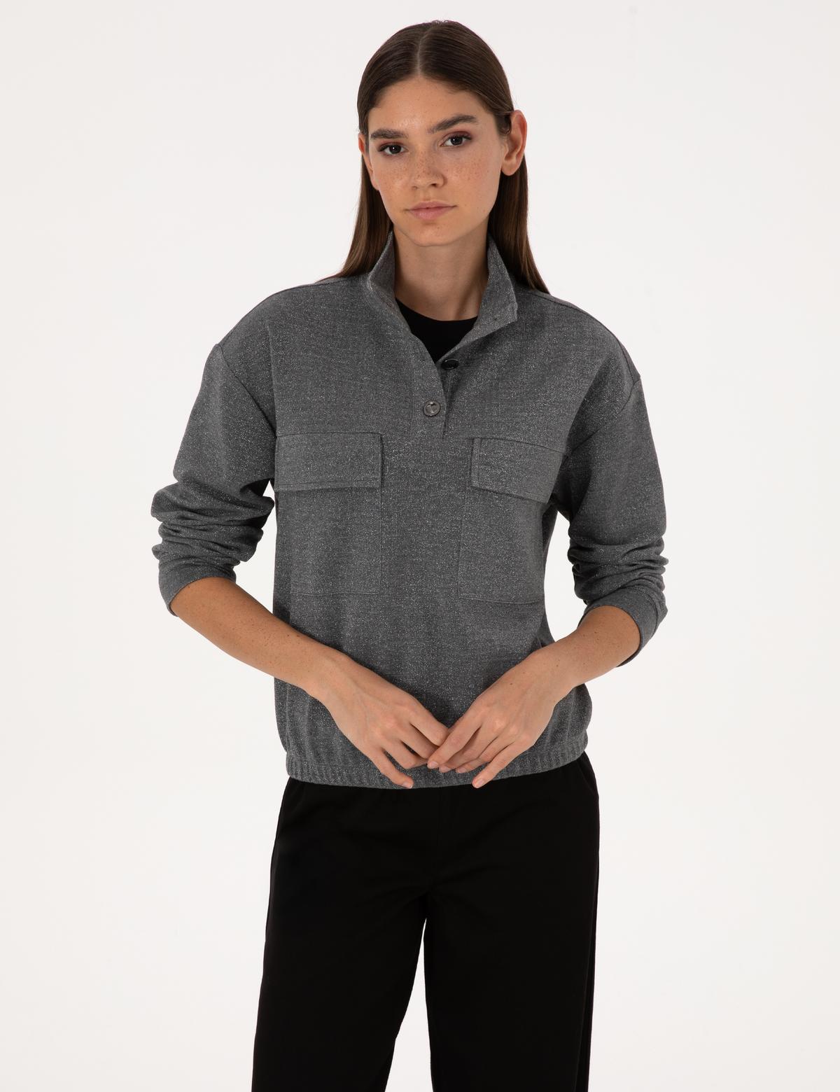 Gri Oversize Sweatshirt