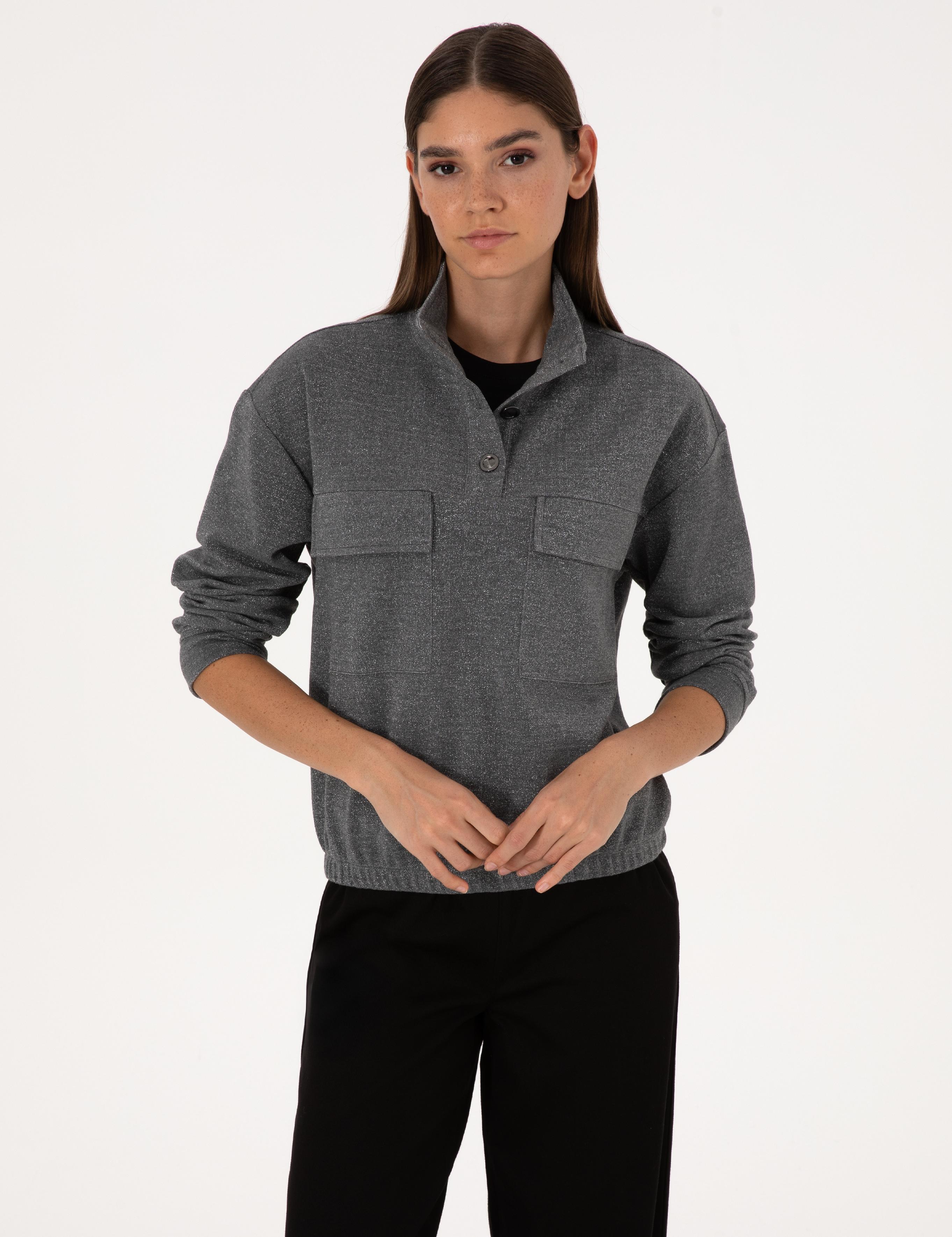 Gri Oversize Sweatshirt