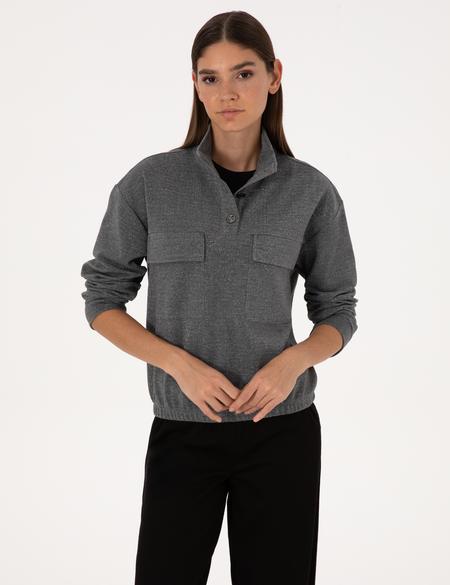 Gri Oversize Sweatshirt - 50309089010